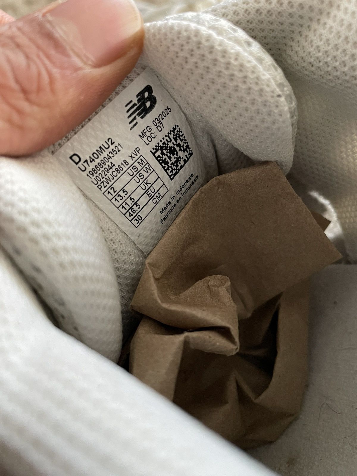 New Balance New Balance 740 Sea Salt Mushroom Size US 12 / EU 45 - 7 Thumbnail
