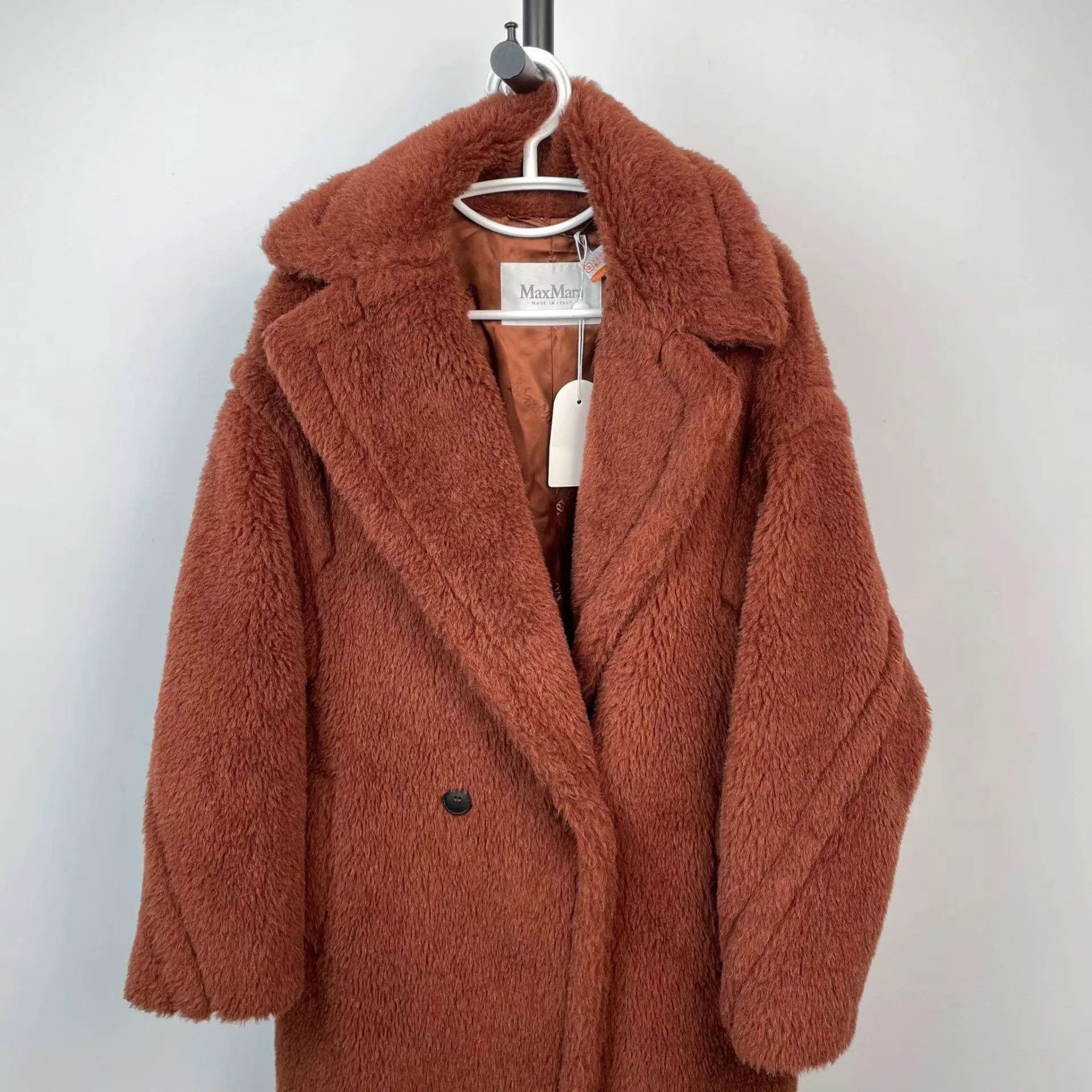 Max Mara MaxMara Teddy Coat 95 New Size S Brown Size S / US 4 / IT 40 - 8 Thumbnail