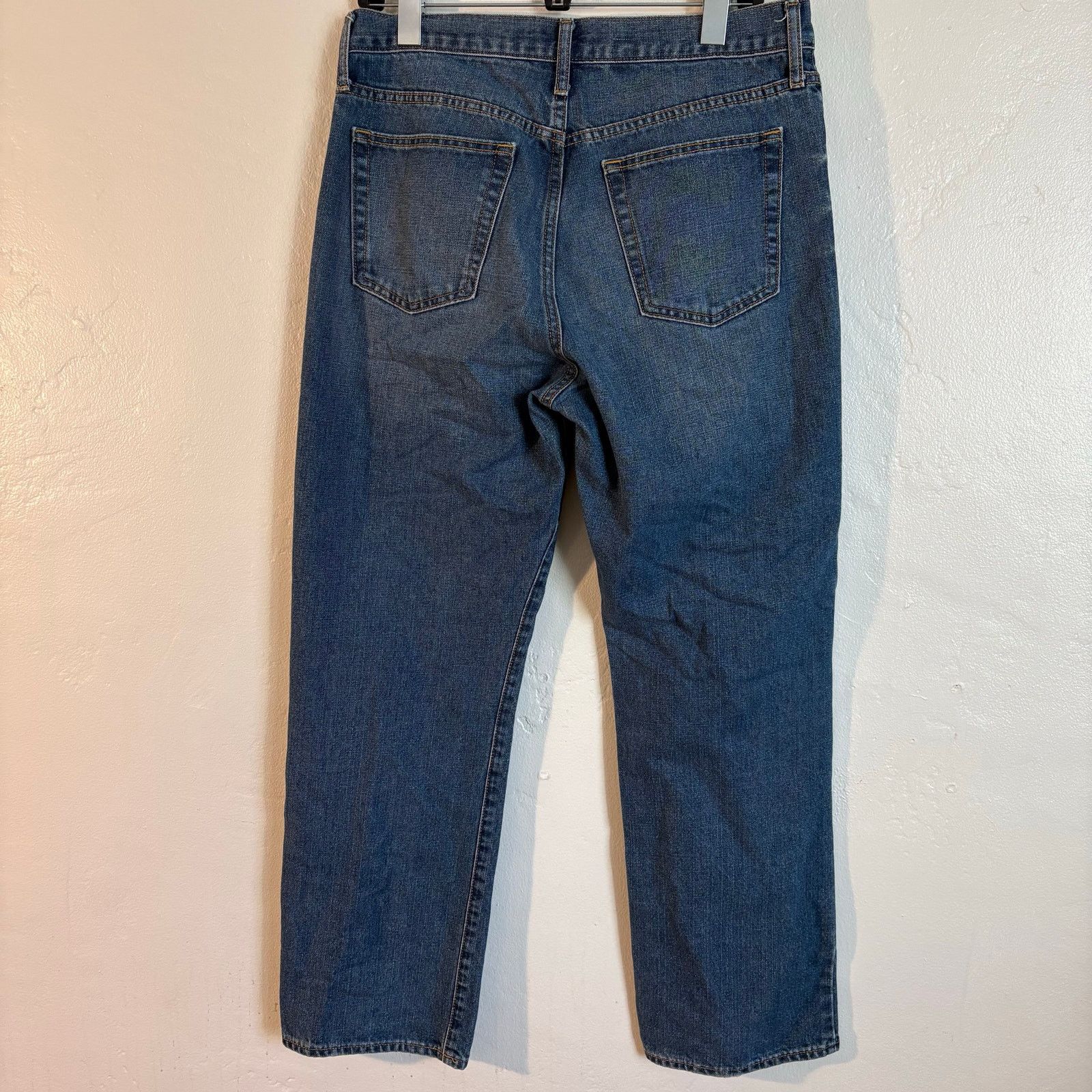 Old Navy Old Navy Blue Denim Famous Jeans Straight Leg Size US 33 - 5 Thumbnail