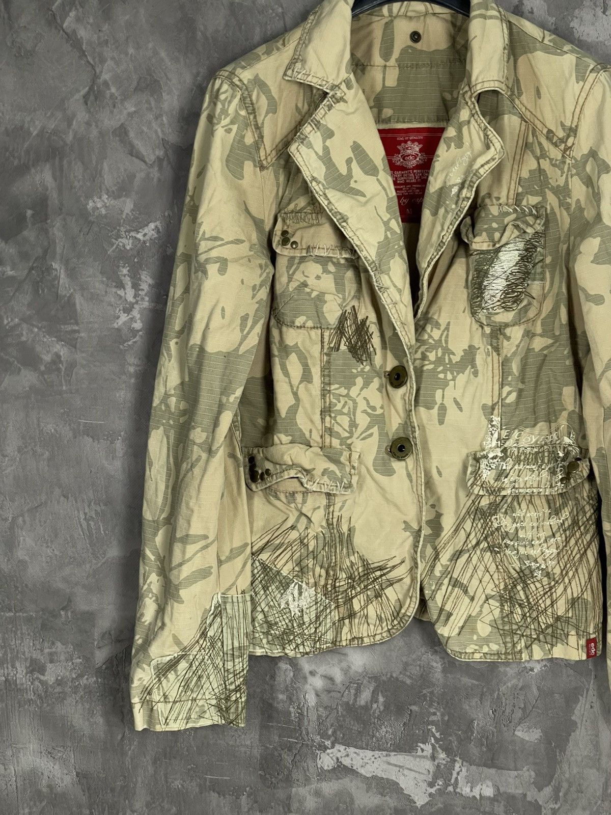 Vintage Y2K Japanese Embroidered Floral Studded Jacket