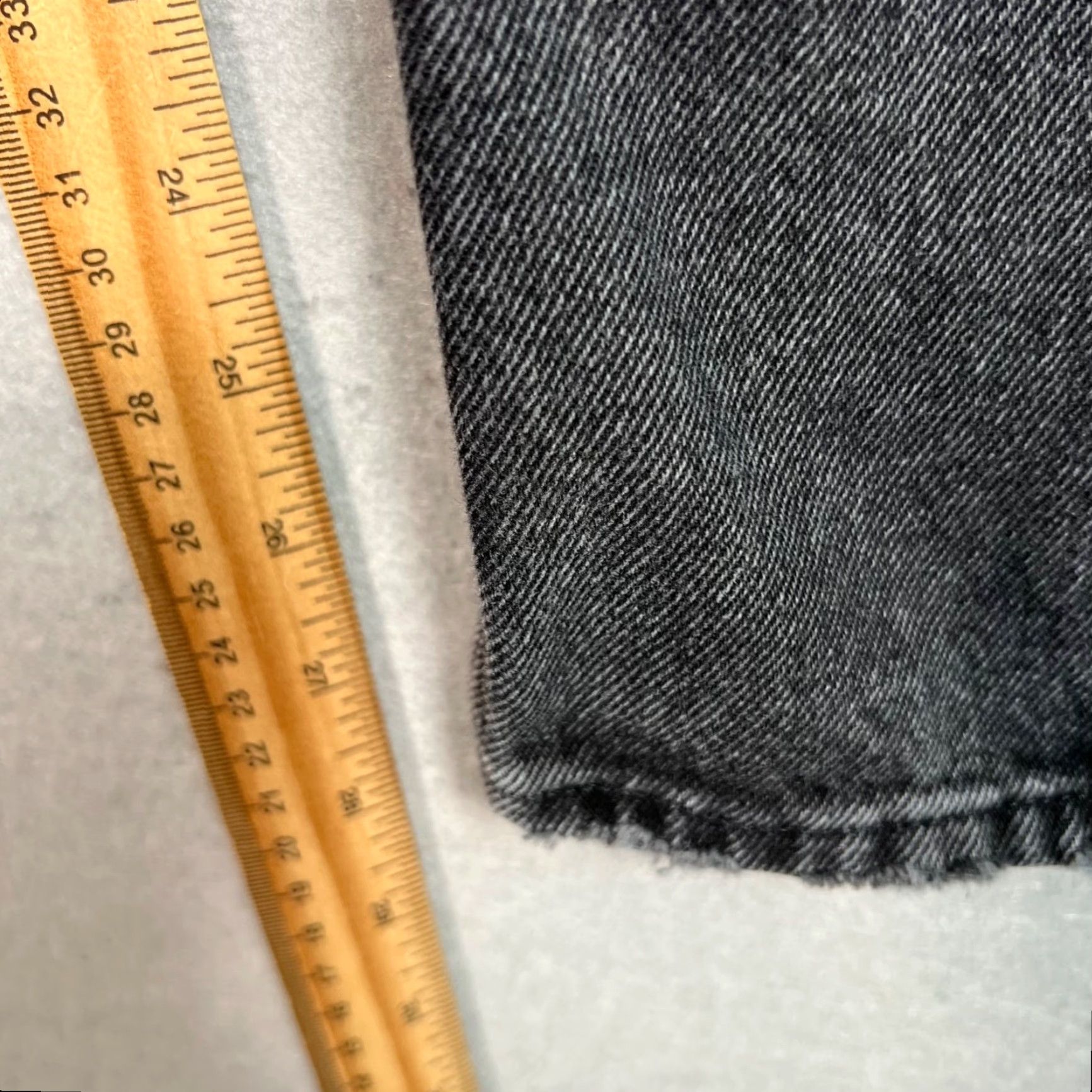 Agolde VINTAGE AGOLDE Womens Distressed High-Waisted Black Denim Jeans Size 25 Size 42" / US 20 - 7 Thumbnail