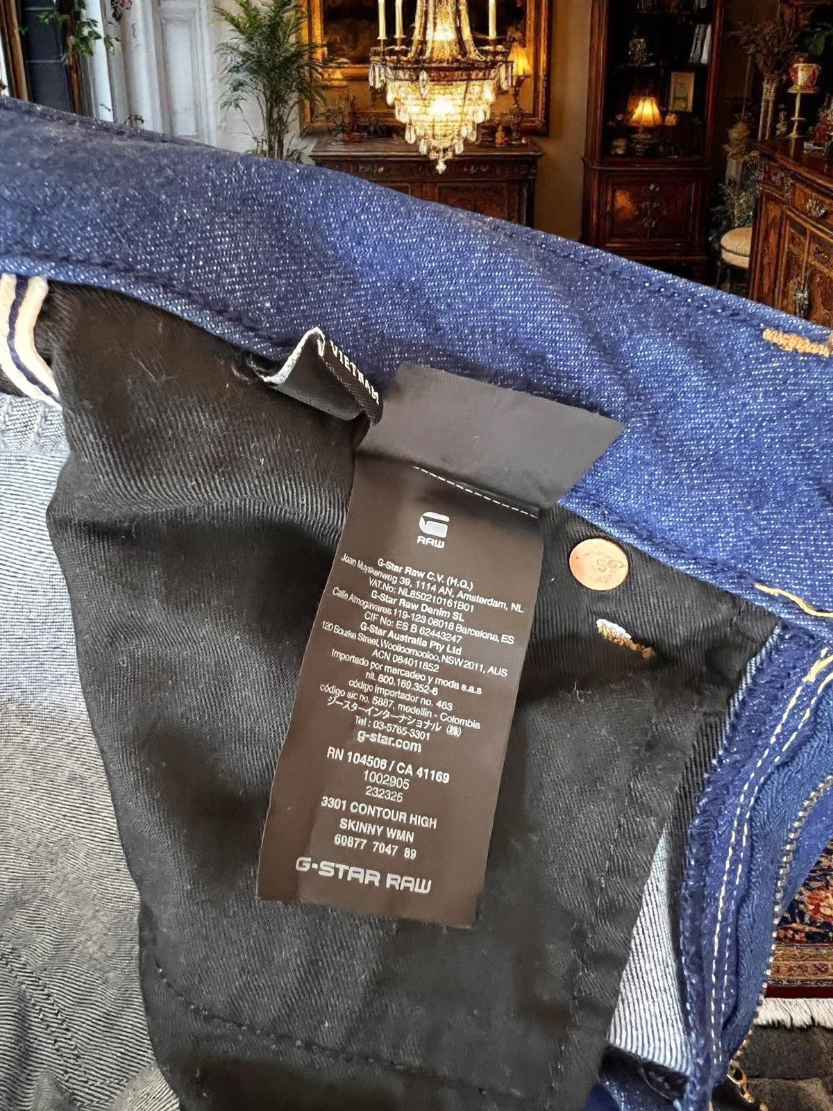 G-Star G-Star Raw 3301 Contour High Skinny Jeans size W28 L32 Size 28" / US 6 / IT 42 - 7 Thumbnail