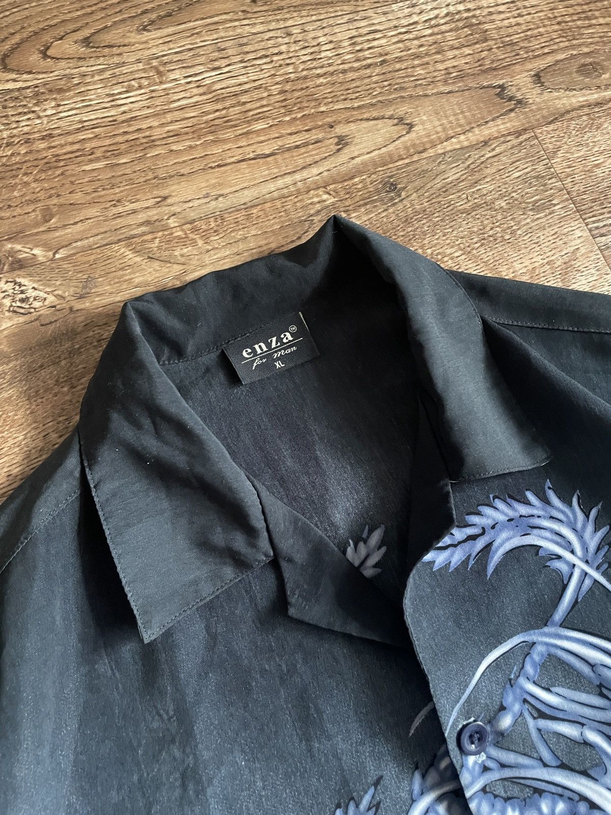 Japanese Brand × Vintage Vintage y2k 90s Dragon Shirt Button Up Japanese Brand Anime Size US XL / EU 56 / 4 - 4 Thumbnail