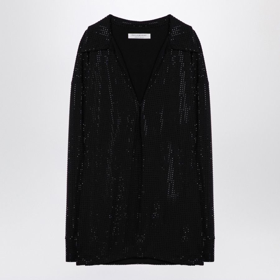 Philosophy di Lorenzo Serafini o1d2blof0924 Blouses in Black Size S / US 4 / IT 40 - 1 Thumbnail