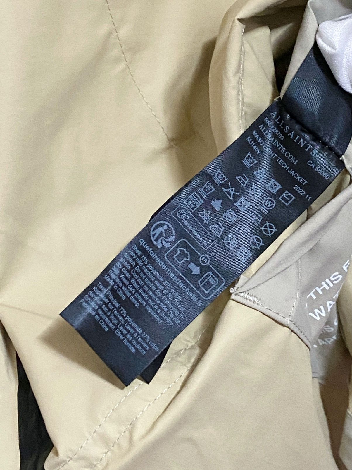 Allsaints Allsaints Maso Lightweight Water Repellent Jacket size XXL Size US XXL / EU 58 / 5 - 16 Thumbnail