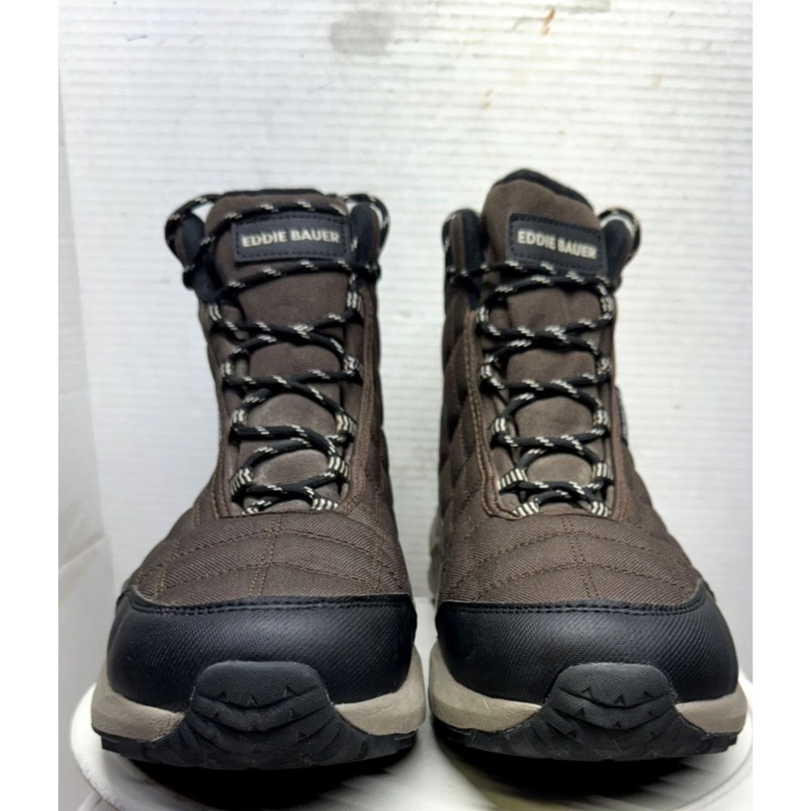 Eddie Bauer Boot Mens 12M Brown Black Hosmer Track Quilted  display picture 3