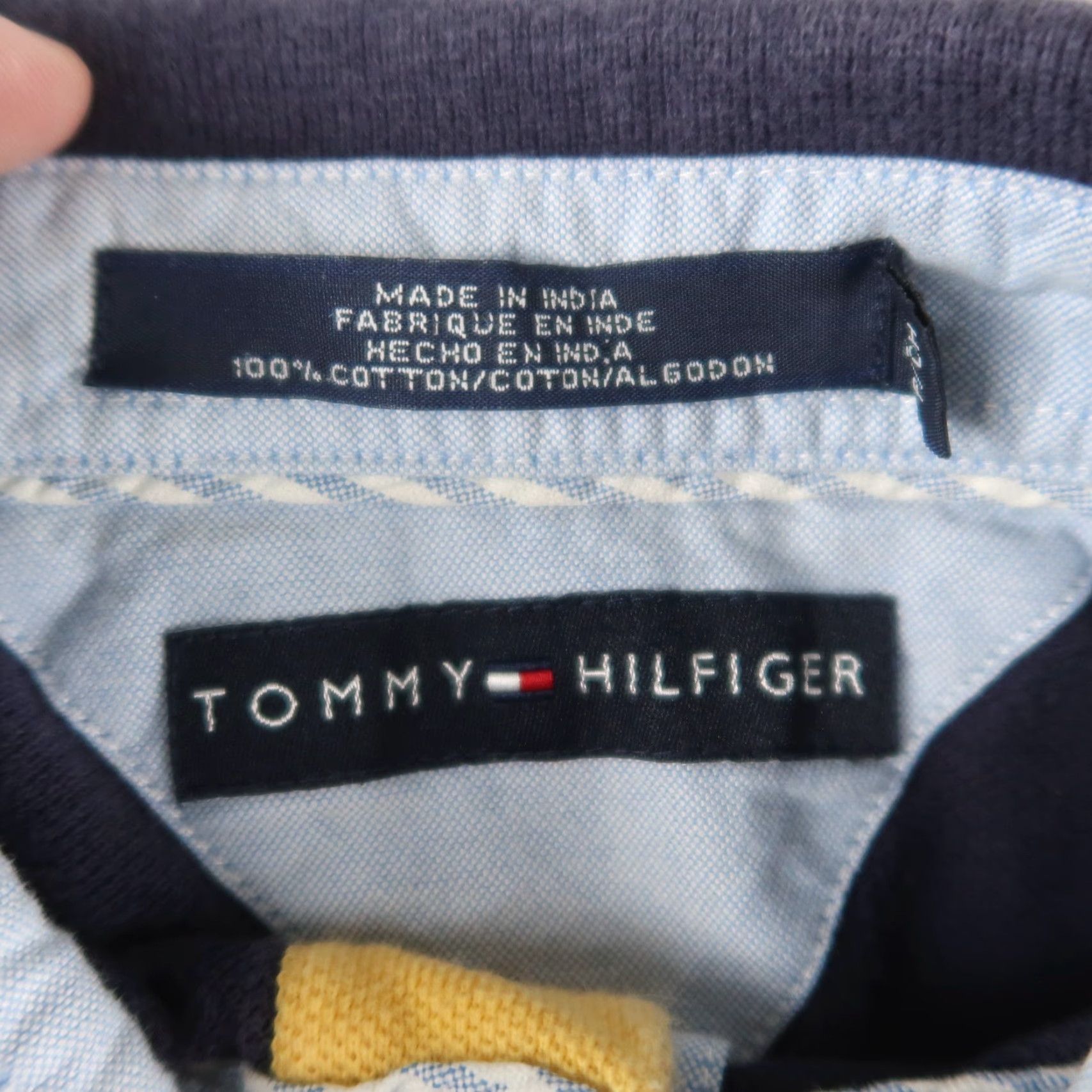 Tommy Hilfiger VINTAGE Tommy Hilfiger Striped Rugby Polo Shirt Men’s S Collar Shirt Blue Short Sleeve Size US S / EU 44-46 / 1 - 7 Thumbnail