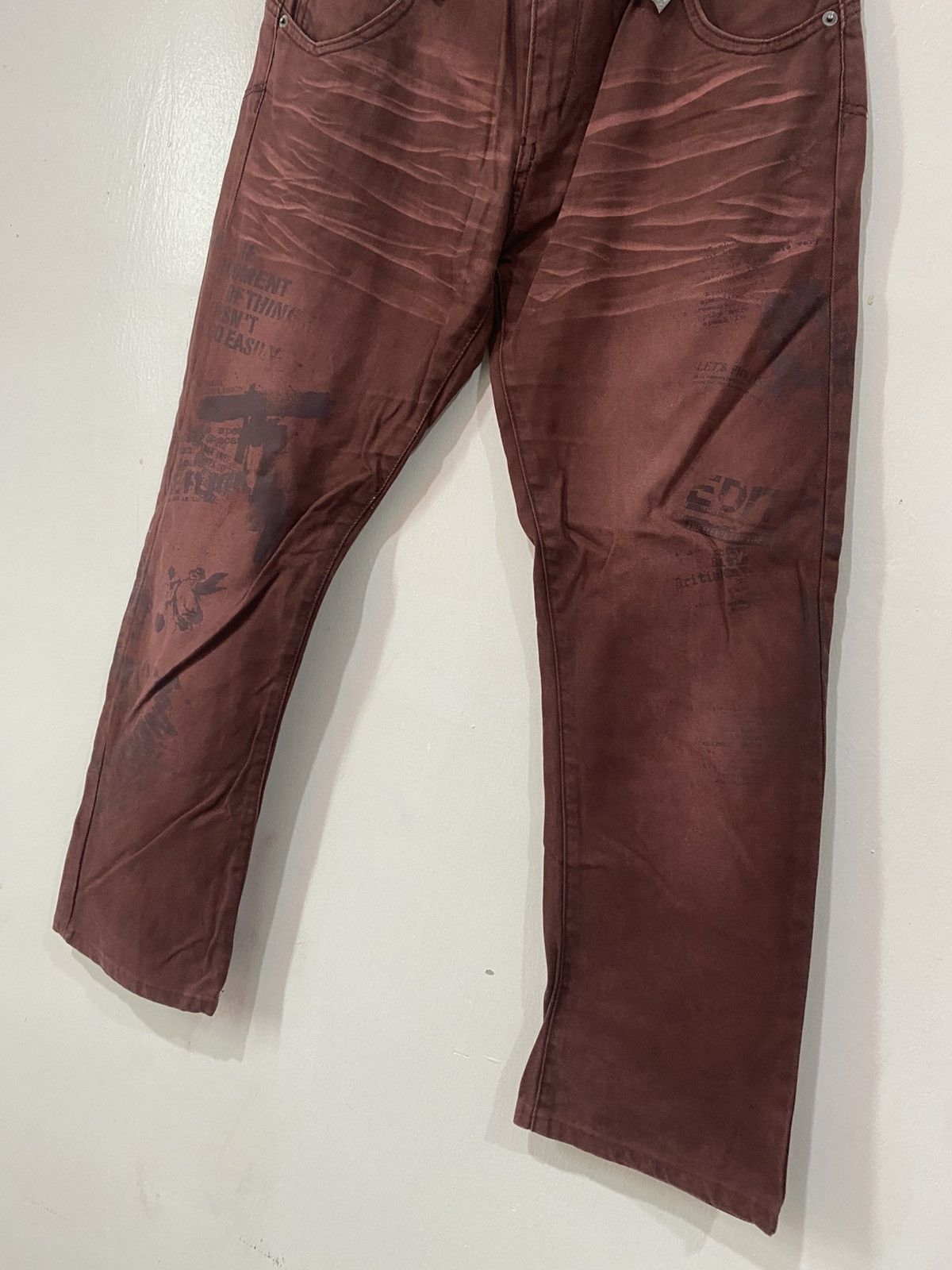 semanticdesign Semantic Design Buckle Wording Flare Pants Size US 33 - 3 Thumbnail