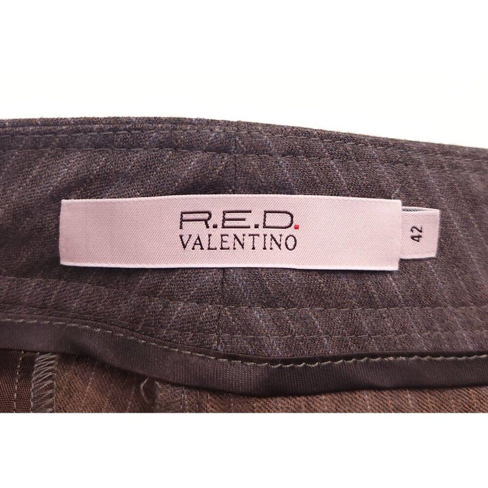 RED Valentino Red Valentino Striped Wool Three Quarter Pants Size 42 US 6 Size 28" / US 6 / IT 42 - 7 Thumbnail