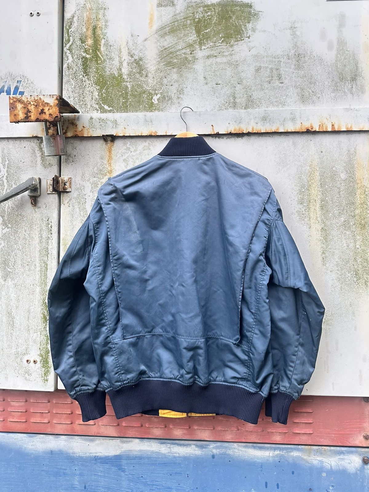 Vintage 👹THRASHED MA-1 Man Intermediate Bomber Jacket Size US M / EU 48-50 / 2 - 7 Thumbnail
