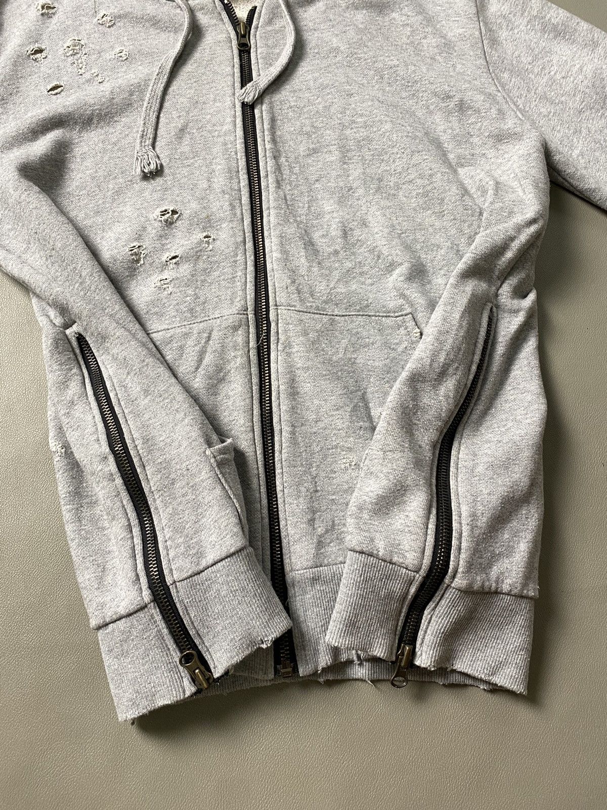 If Six Was Nine × Japanese Brand × Le Grande Bleu (L.G.B.) Undefined Destroyed Grunge Fur Hoodie Size US L / EU 52-54 / 3 - 3 Thumbnail