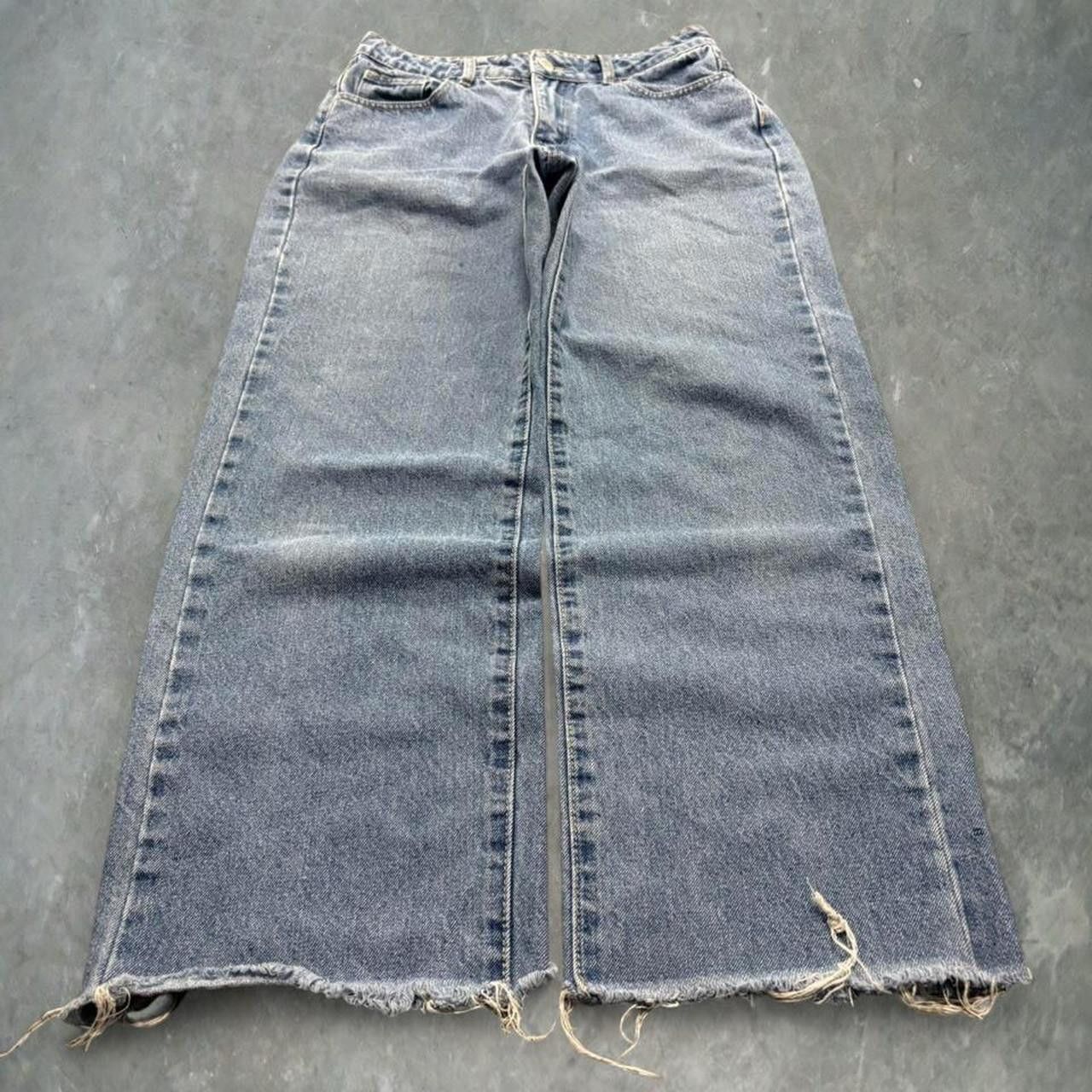 Vintage Crazy Vintage Y2K Super Baggy Wideleg Medium Wash Denim Jeans! Size US 28 / EU 44 - 1 Thumbnail