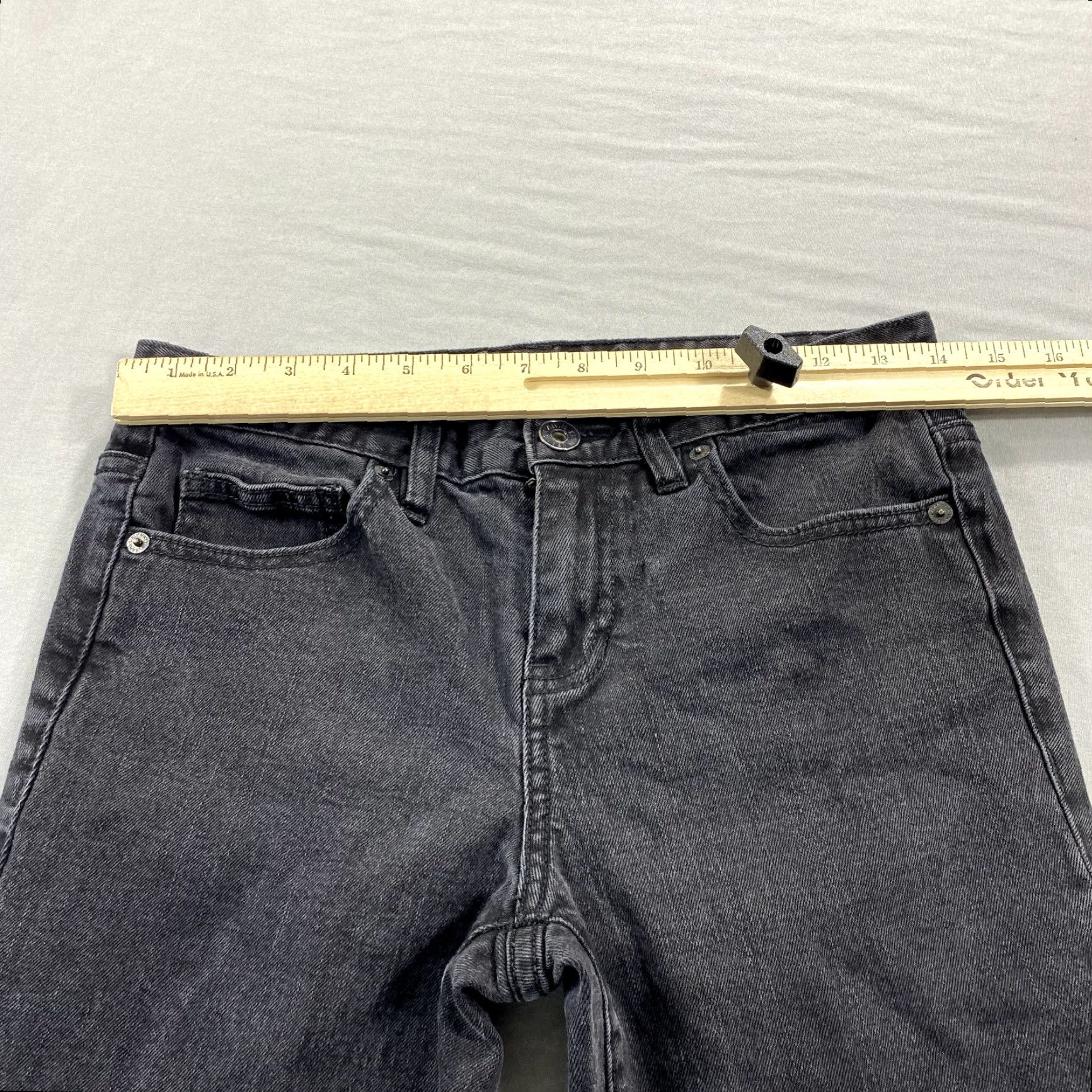 Calvin Klein VTG Calvin Klein Jeans Womens Black Denim Skinny Mid Rise Stretch 28x26 Jeans 6 Womens Size 28" / US 6 / IT 42 - 5 Thumbnail