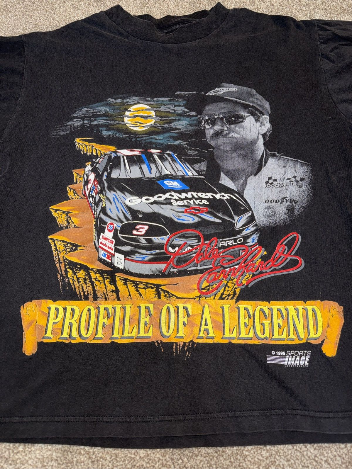 NASCAR 1995 Vintage Dale Earnhardt NASCAR Vintage Tee Size Medium Size US M / EU 48-50 / 2 - 2 Thumbnail