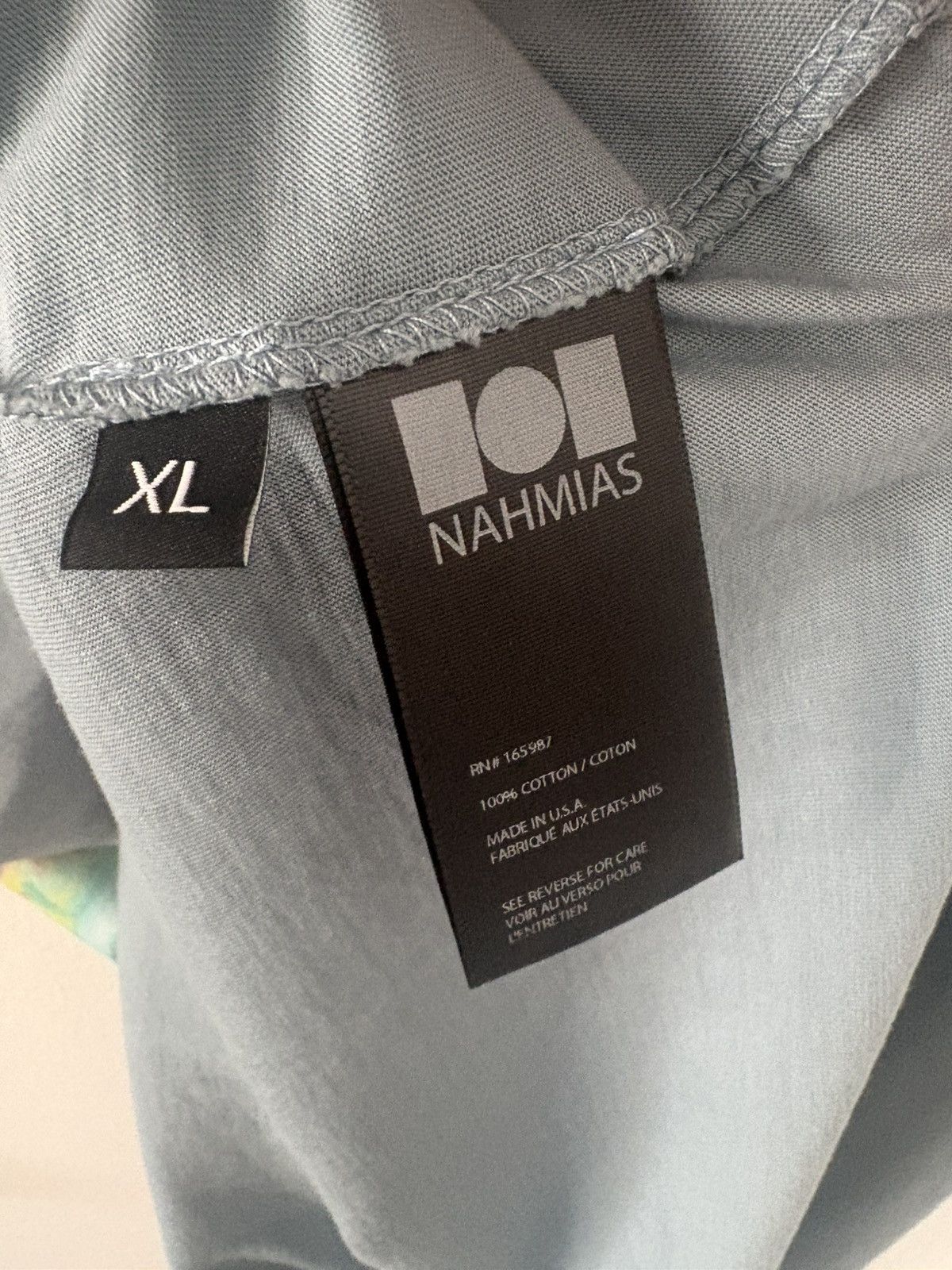 Nahmias Nahmias Graphic Tee Made in USA XL Blue Oversized T-Shirt Size US XL / EU 56 / 4 - 3 Thumbnail
