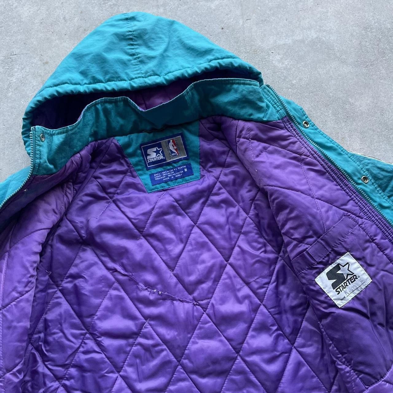 Starter Vintage 90’s Charlotte Hornets Starter Jacket Size US XL / EU 56 / 4 - 6 Thumbnail