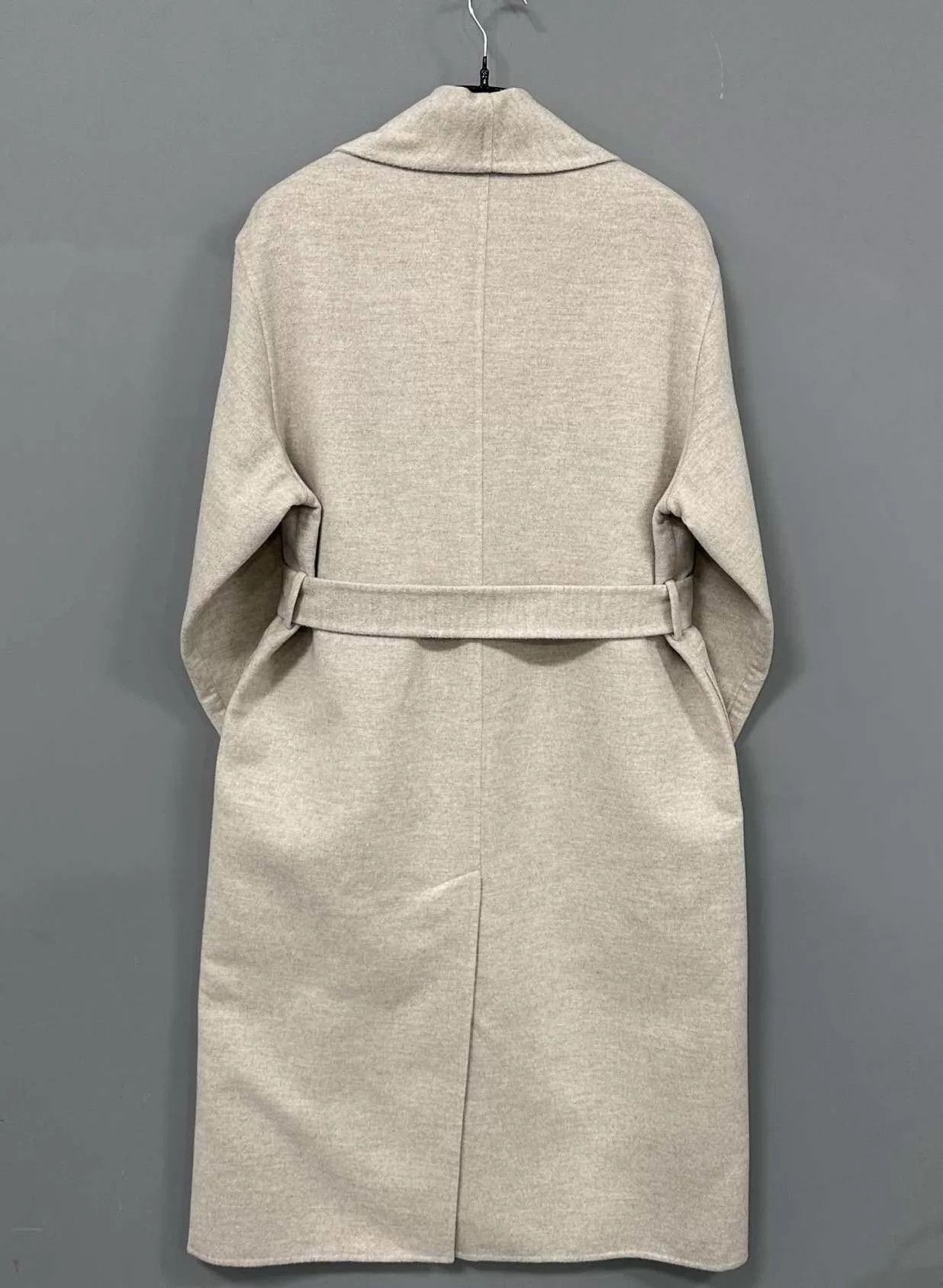 Hermes Hermès Oatmeal Cashmere Lapel Coat 32 Size XXS / US 00 / IT 34 - 3 Thumbnail