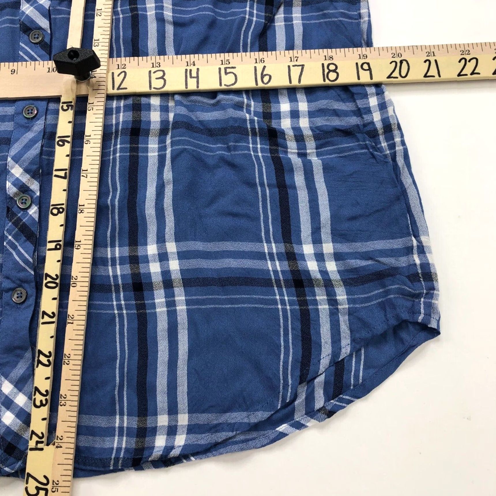 Joie JOIE Shirt XS Multicolor Plaid 100% Rayon Lightweight Button-Up Long Sleeve Women Size XS / US 0-2 / IT 36-38 - 5 Thumbnail
