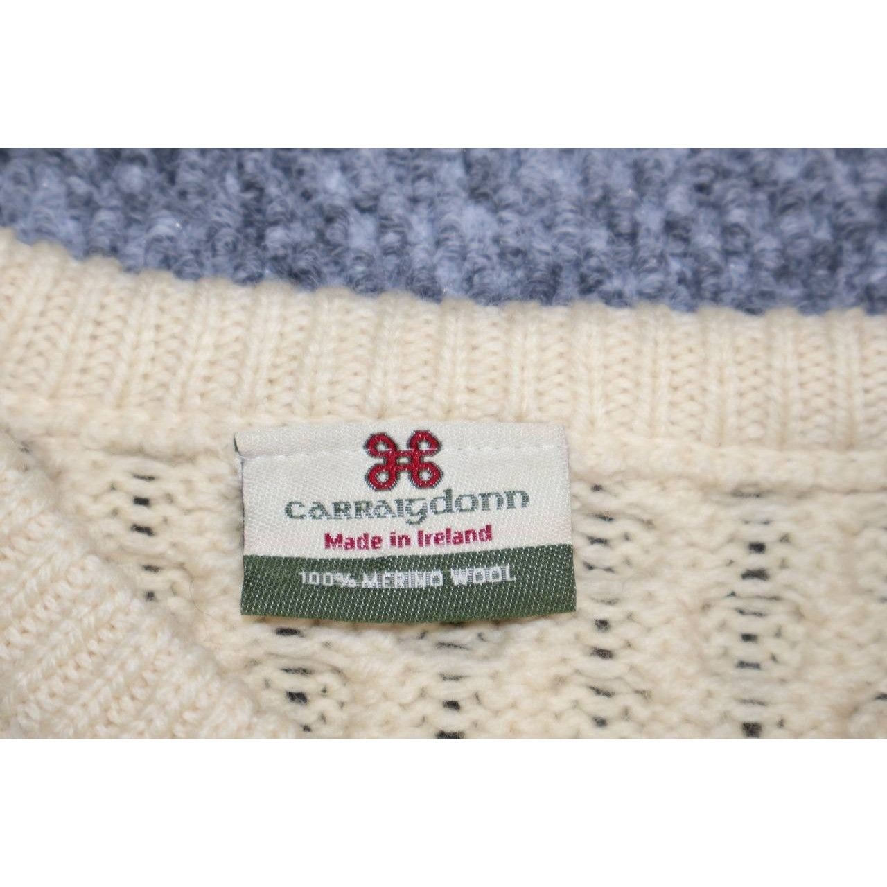 Carraig Donn Carraig Donn Women's Sweater Large Cableknit Chunky Size L / US 10 / IT 46 - 2 Thumbnail