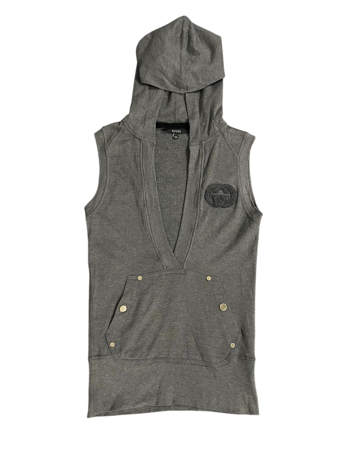 Gucci GG Gucci SleeveLess Hoodie Size XS / US 0-2 / IT 36-38 - 2 Thumbnail