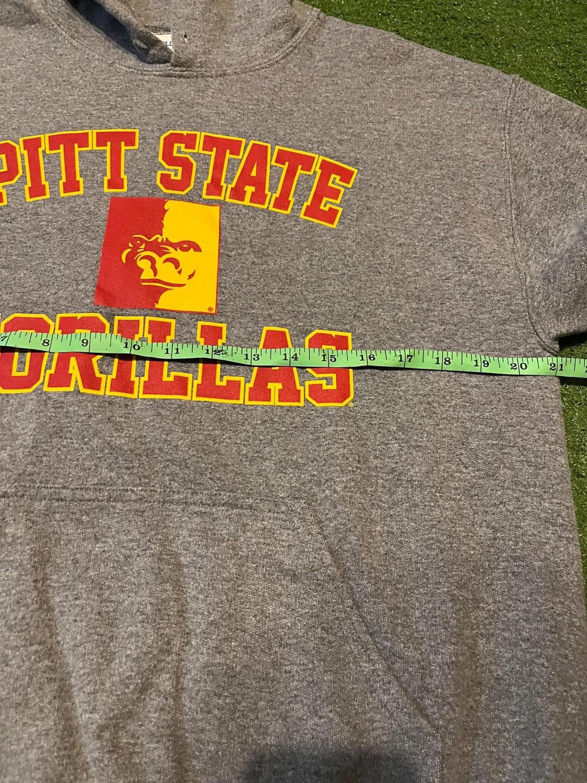 Gildan Pitt State Gorillas Gray Hoodie Sweatshirt Size US L / EU 52-54 / 3 - 5 Thumbnail
