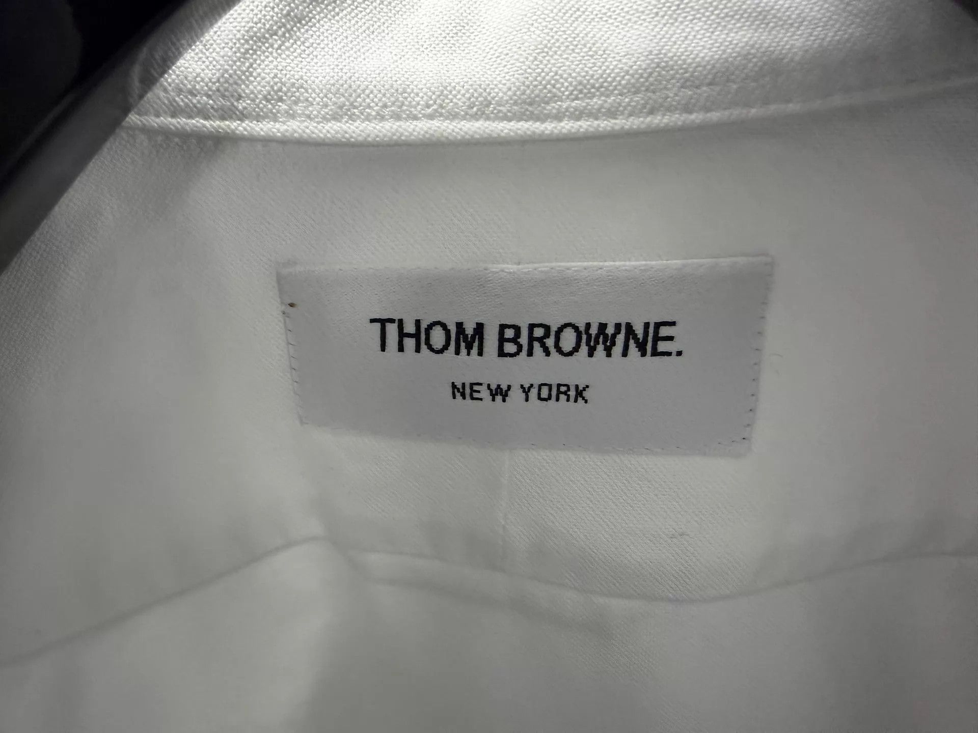 Thom Browne THOM BROWNE Classic 3Color Placket White Oxford Shirt Size 3 Size US L / EU 52-54 / 3 - 3 Thumbnail