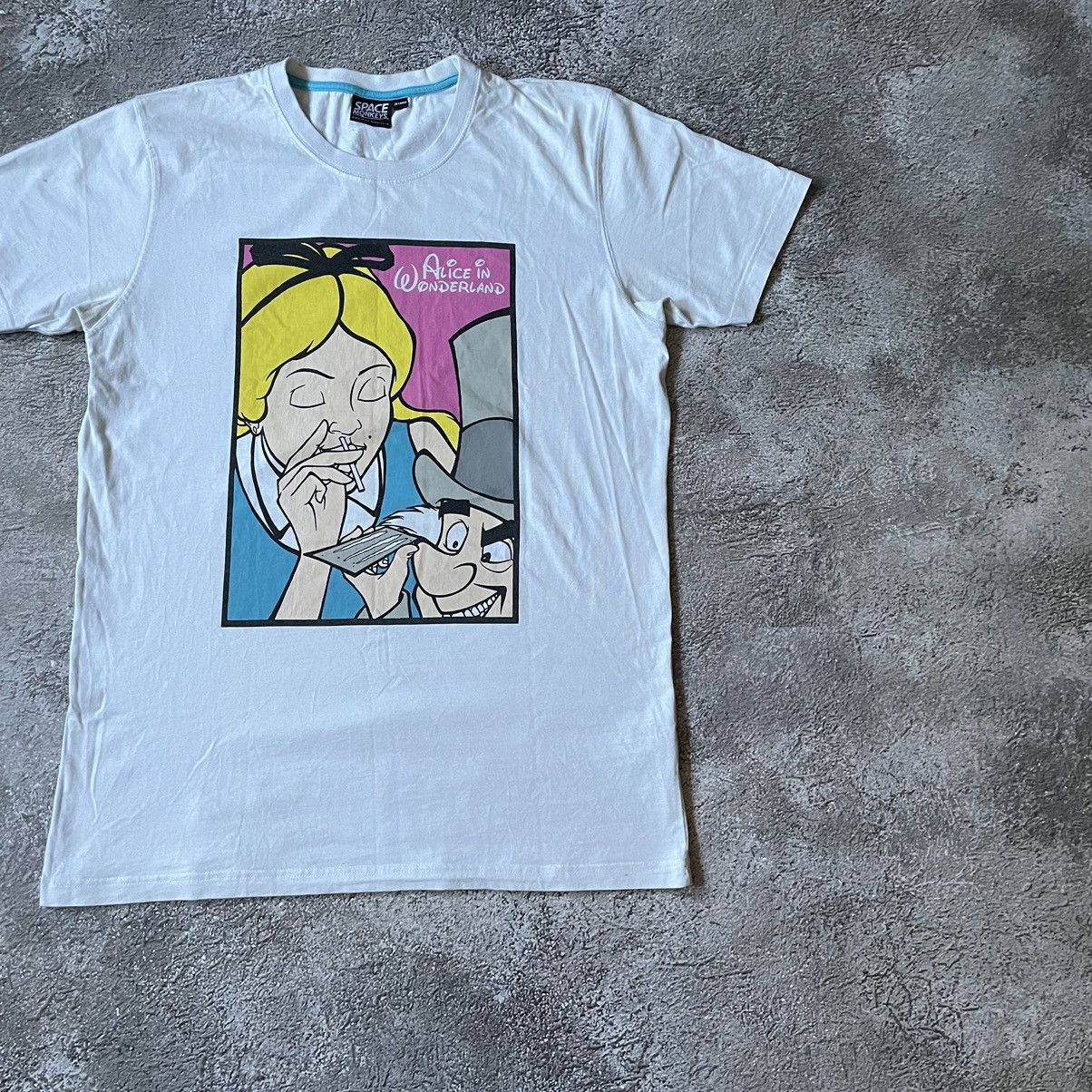Vintage Vintage Y2K Graphic Tee Alice Wonderland Funny Print XXL Size US XXL / EU 58 / 5 - 3 Thumbnail
