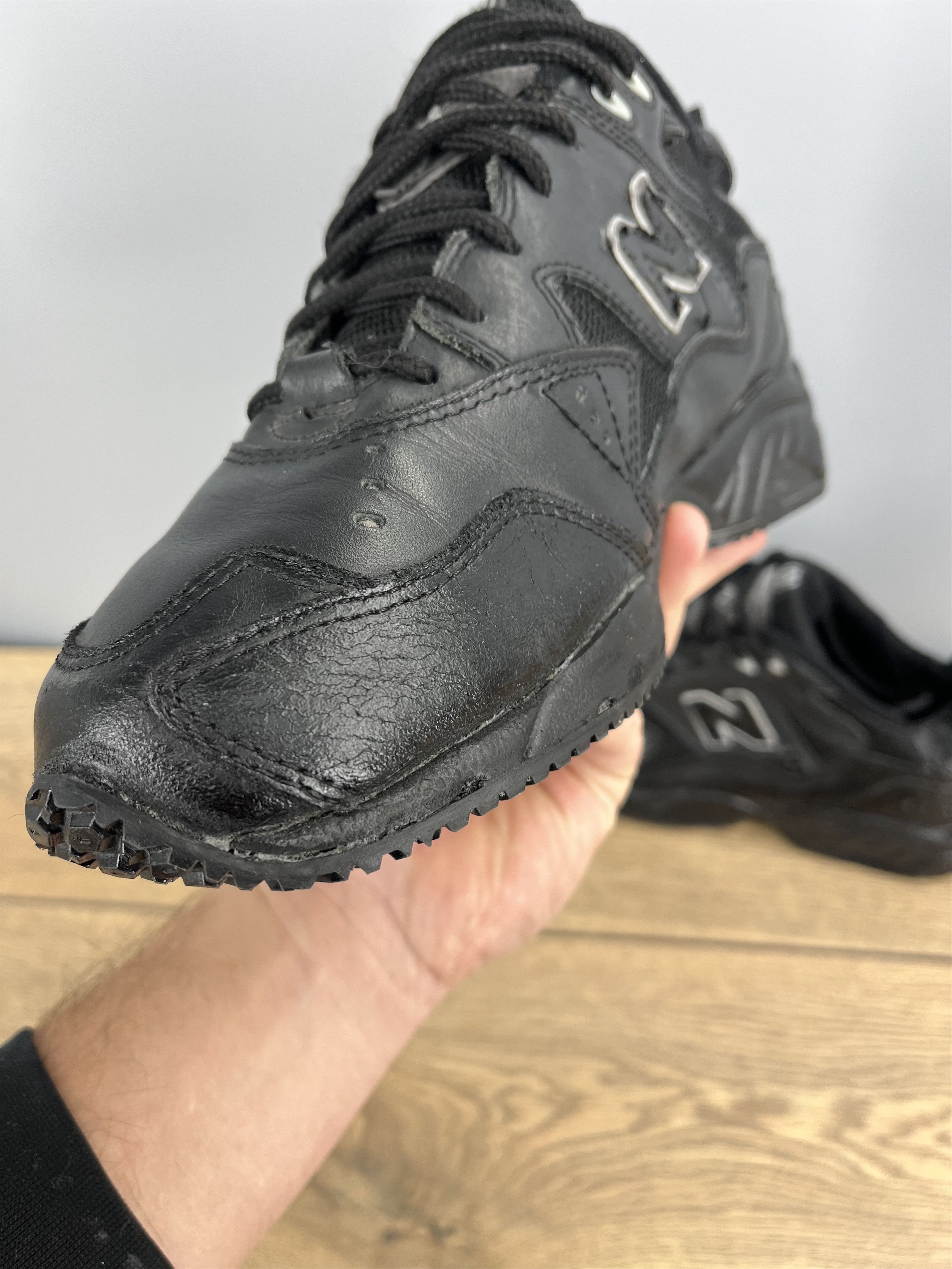 Nike Share Vintage Nike Air Walking 90 Triple Black Sneakers Men Size US 10 / EU 43 - 5 Thumbnail