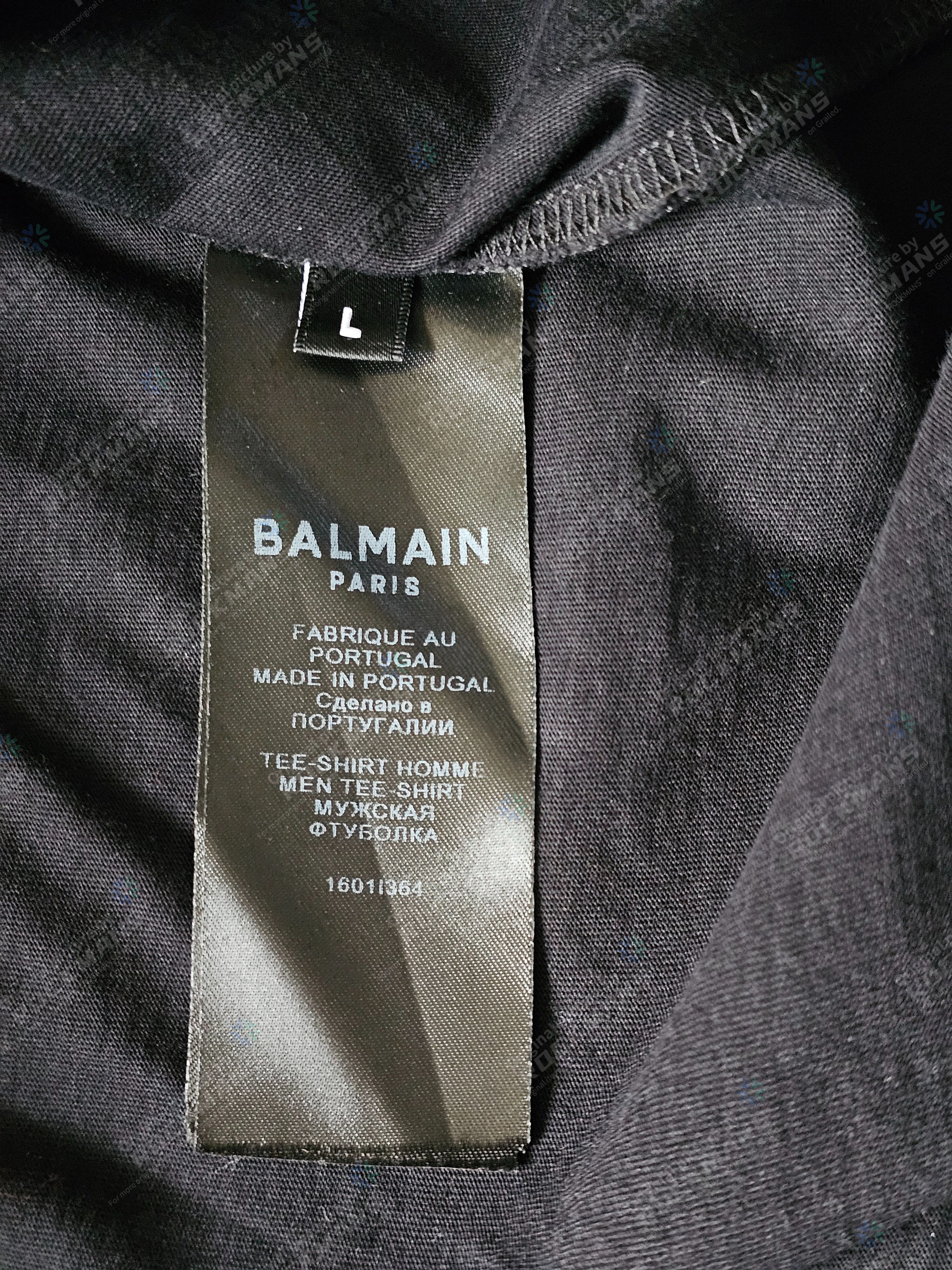 Balmain Balmain logo-print Cotton T-shirt Size L Size US L / EU 52-54 / 3 - 5 Thumbnail