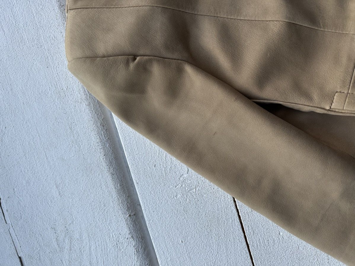 Other 🚨Y2K RICK OWENS TYPE DIRTY SLIM FIT ZIP LEATHER JACKET Size S / US 4 / IT 40 - 5 Thumbnail