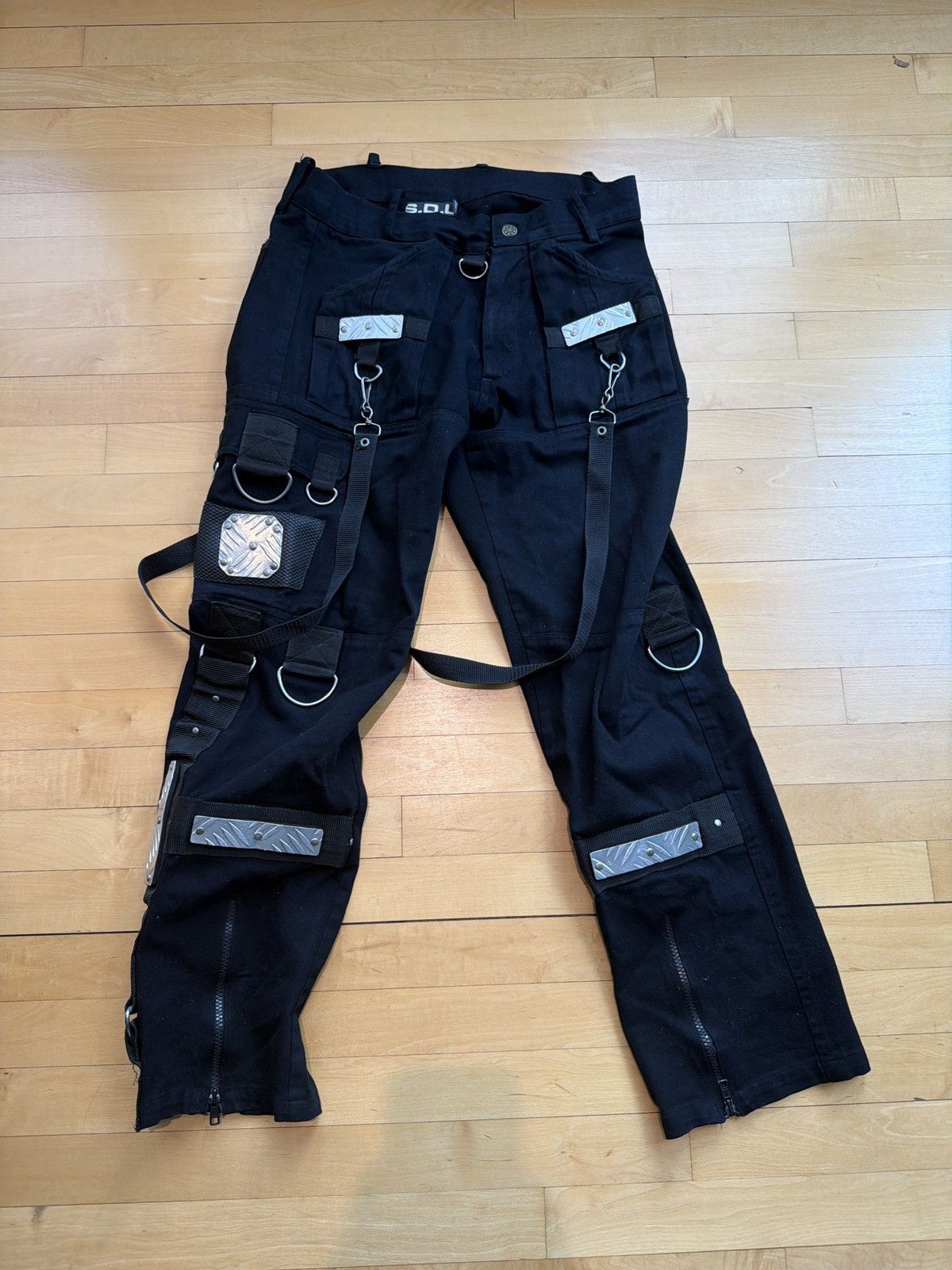 Japanese Brand Japanese S.D.U. black bondage pants Size US 32 / EU 48 - 1 Thumbnail