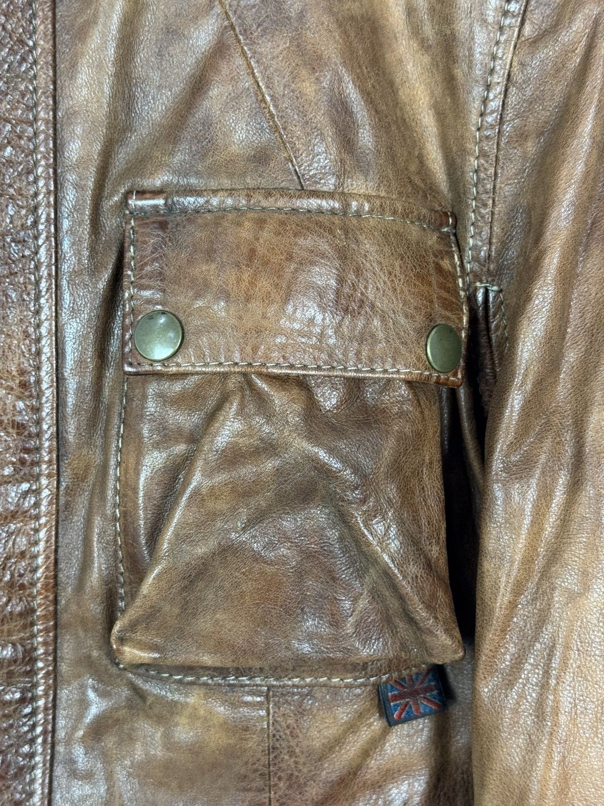 Belstaff Belstaff Brad Leather Brown Motorcycling Women’s Jacket Size XL / US 12-14 / IT 48-50 - 9 Thumbnail
