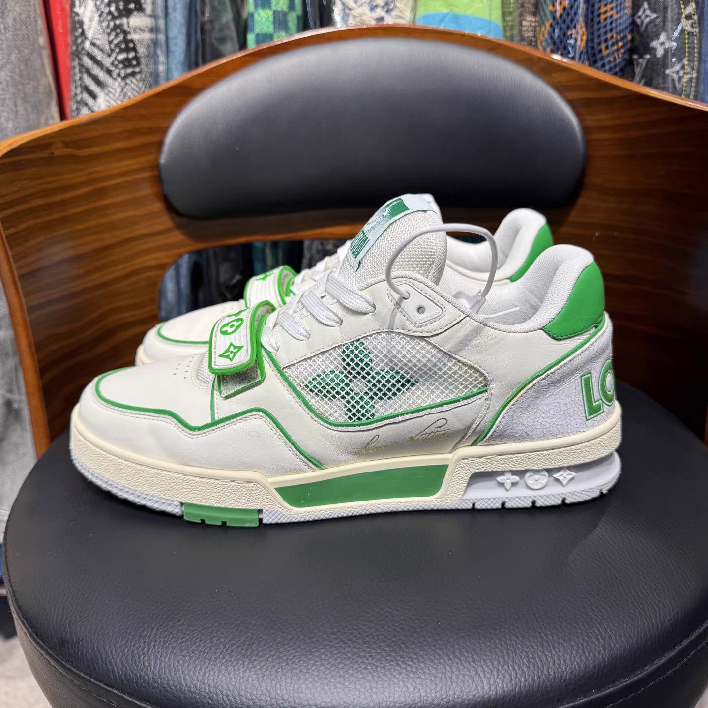 Louis Vuitton Louis Vuitton LV Trainer Velcro Strap Sneakers K15 Size US 6.5 / IT 36.5 - 6 Thumbnail