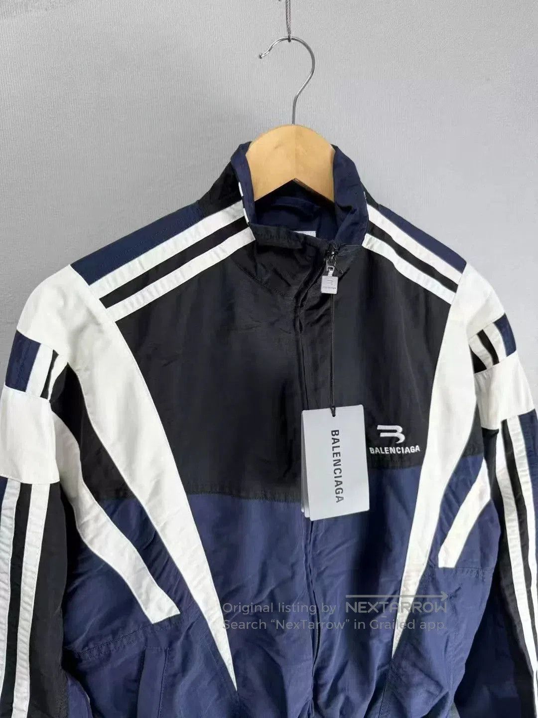 Balenciaga Balenciaga Black Blue School Jacket XS. Size US XS / EU 42 / 0 - 2 Thumbnail