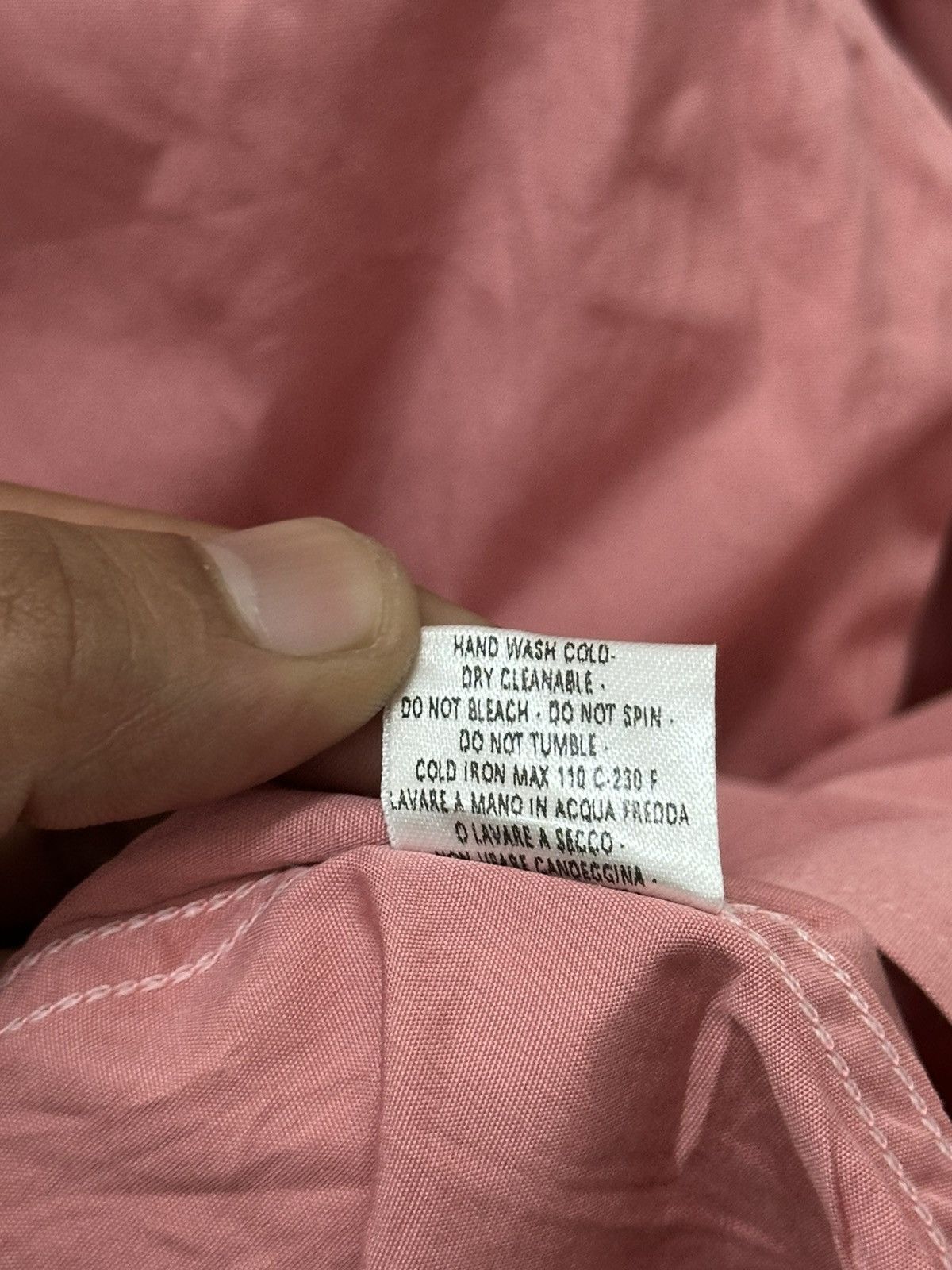 Gucci Gucci Panelled Button Heavy Cotton Up Shirt (Dusky Pink) Size US S / EU 44-46 / 1 - 9 Thumbnail