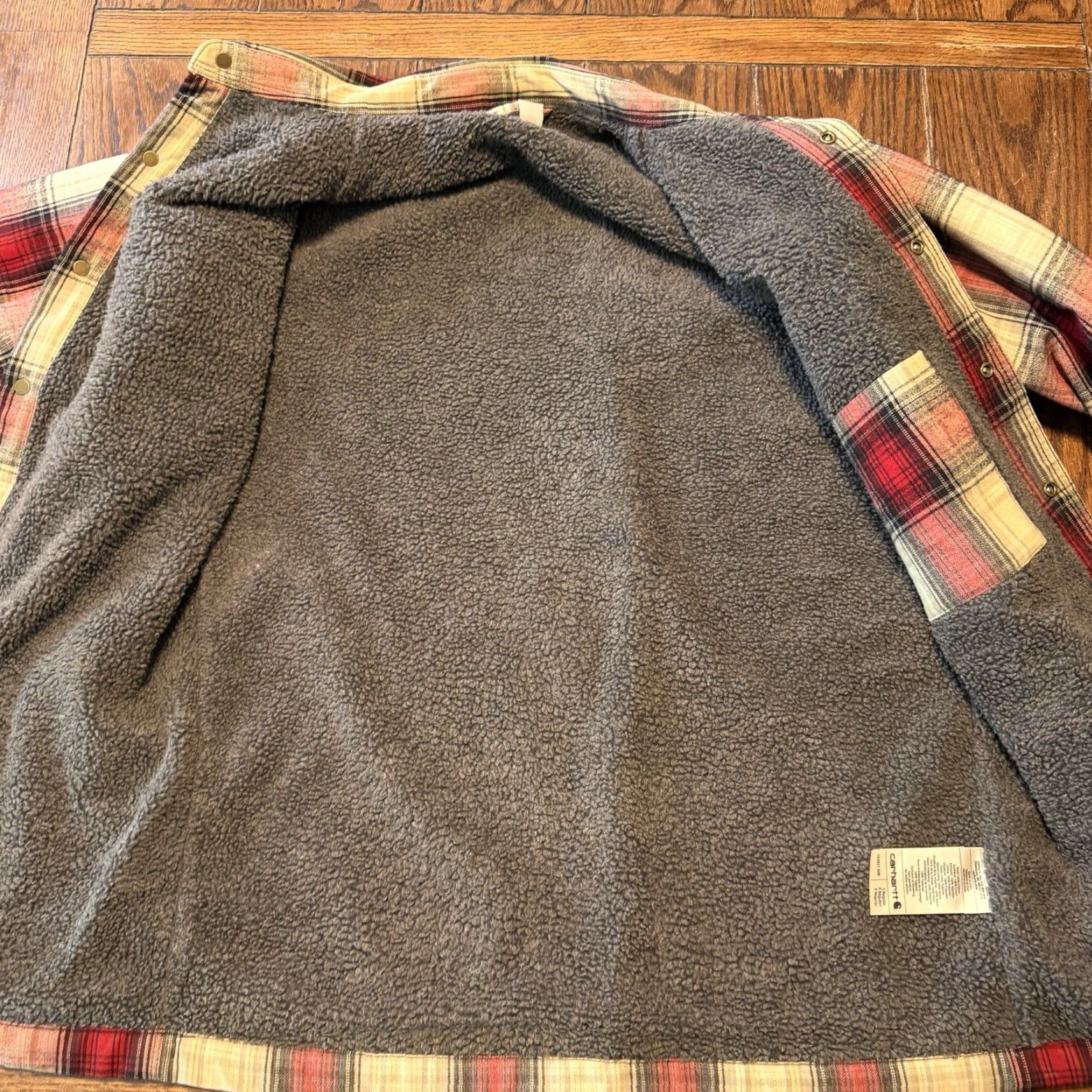 Carhartt Carhartt Jacket Mens Small Lined Red Plaid Flannel 103821 608 Size US S / EU 44-46 / 1 - 3 Thumbnail