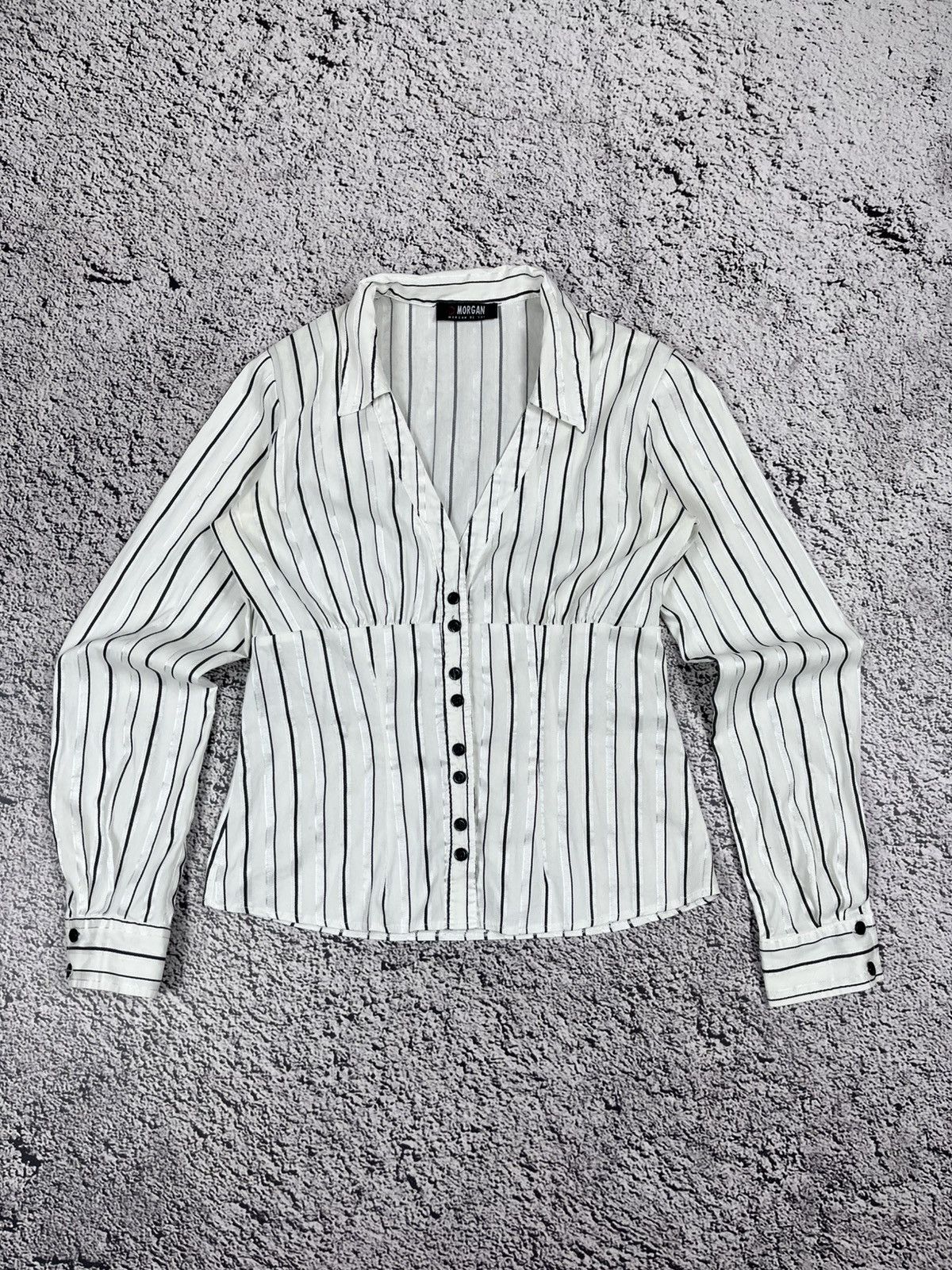 Morgan De Toi Vintage Morgan De Toi Shirt / Blouse AvantGarde Gothic Size S / US 4 / IT 40 - 1 Thumbnail