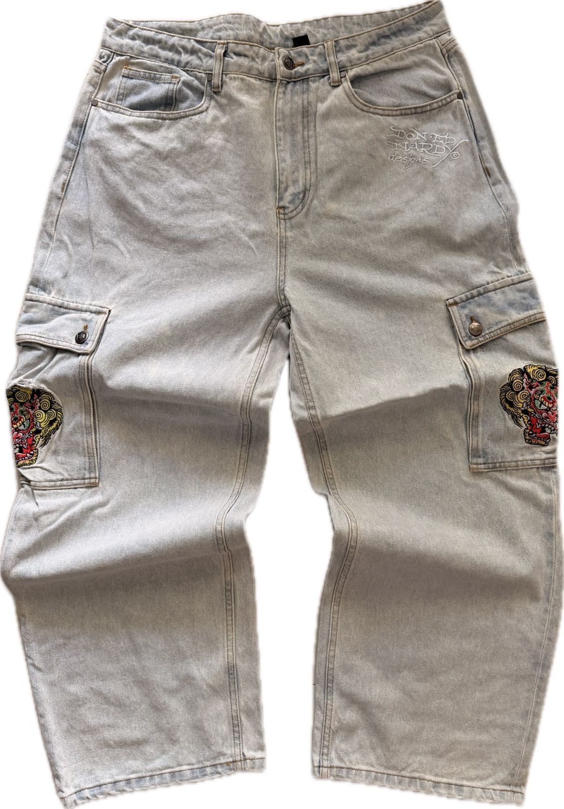 Ed Hardy Vintage Ed Hardy Cargo Jeans Size US 32 / EU 48 - 5 Thumbnail
