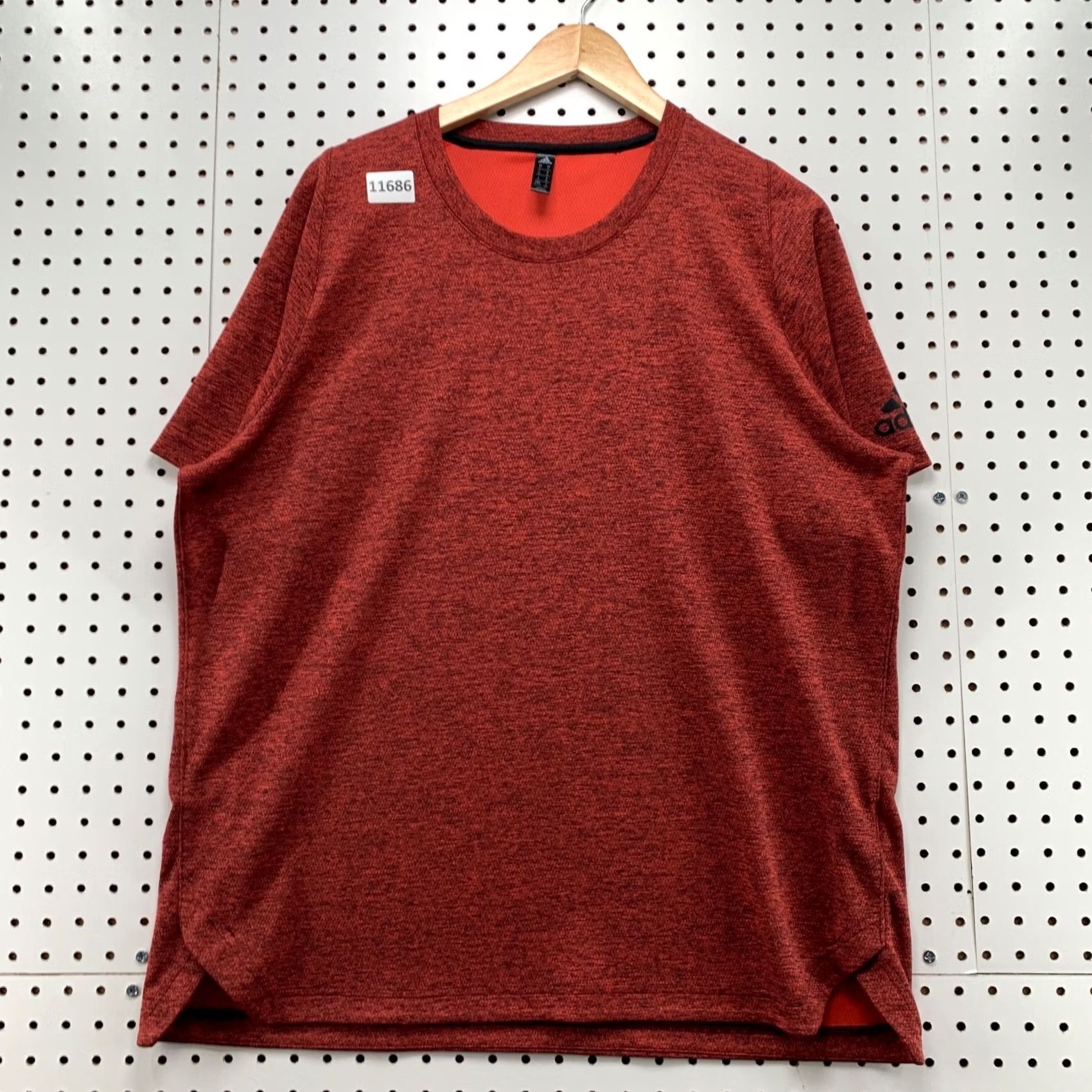 Adidas Adidas Active Shirt Mens XL Orange Short Sleeve Run Work Out T-Shirt Logo Sports Activewear Size US XL / EU 56 / 4 - 2 Thumbnail