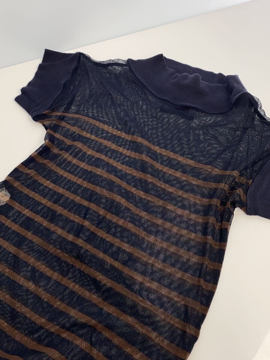 Jean Paul Gaultier Striped Mesh Short Sleeve Top Size M / US 6-8 / IT 42-44 - 3 Thumbnail