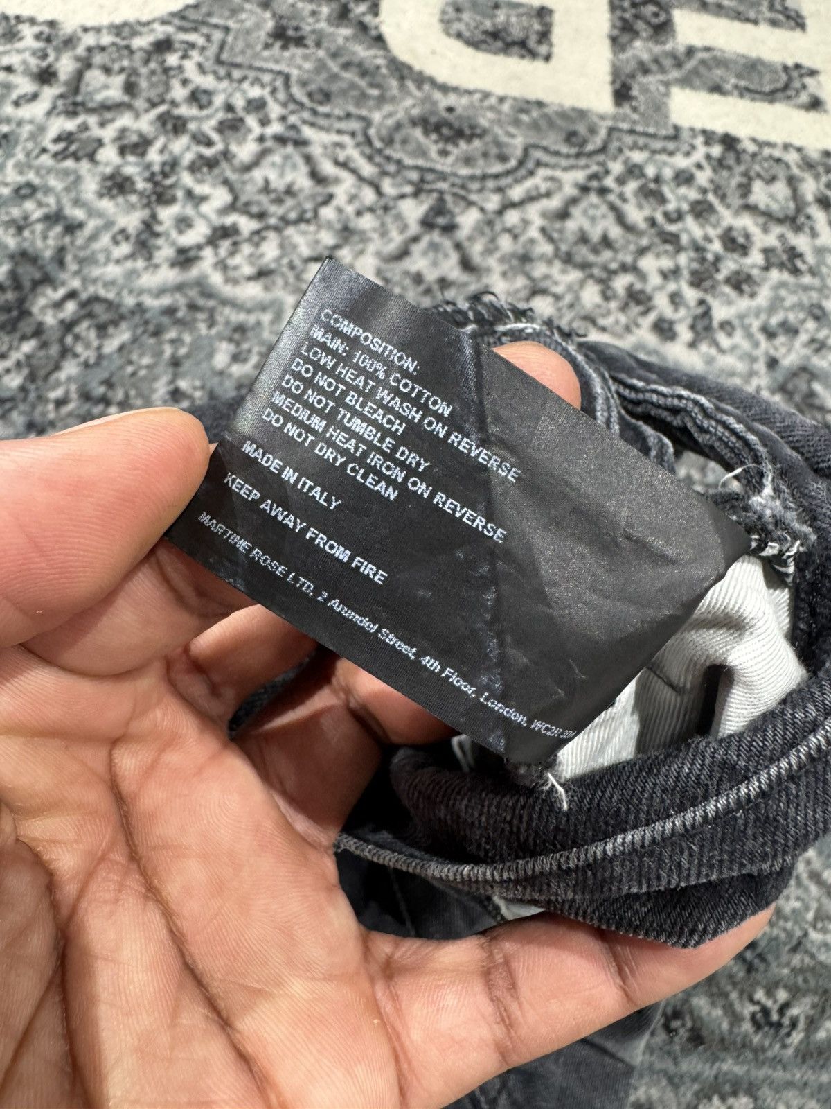 Martine Rose Martine Rose Loop Denim Faded Black Size US 30 / EU 46 - 5 Thumbnail