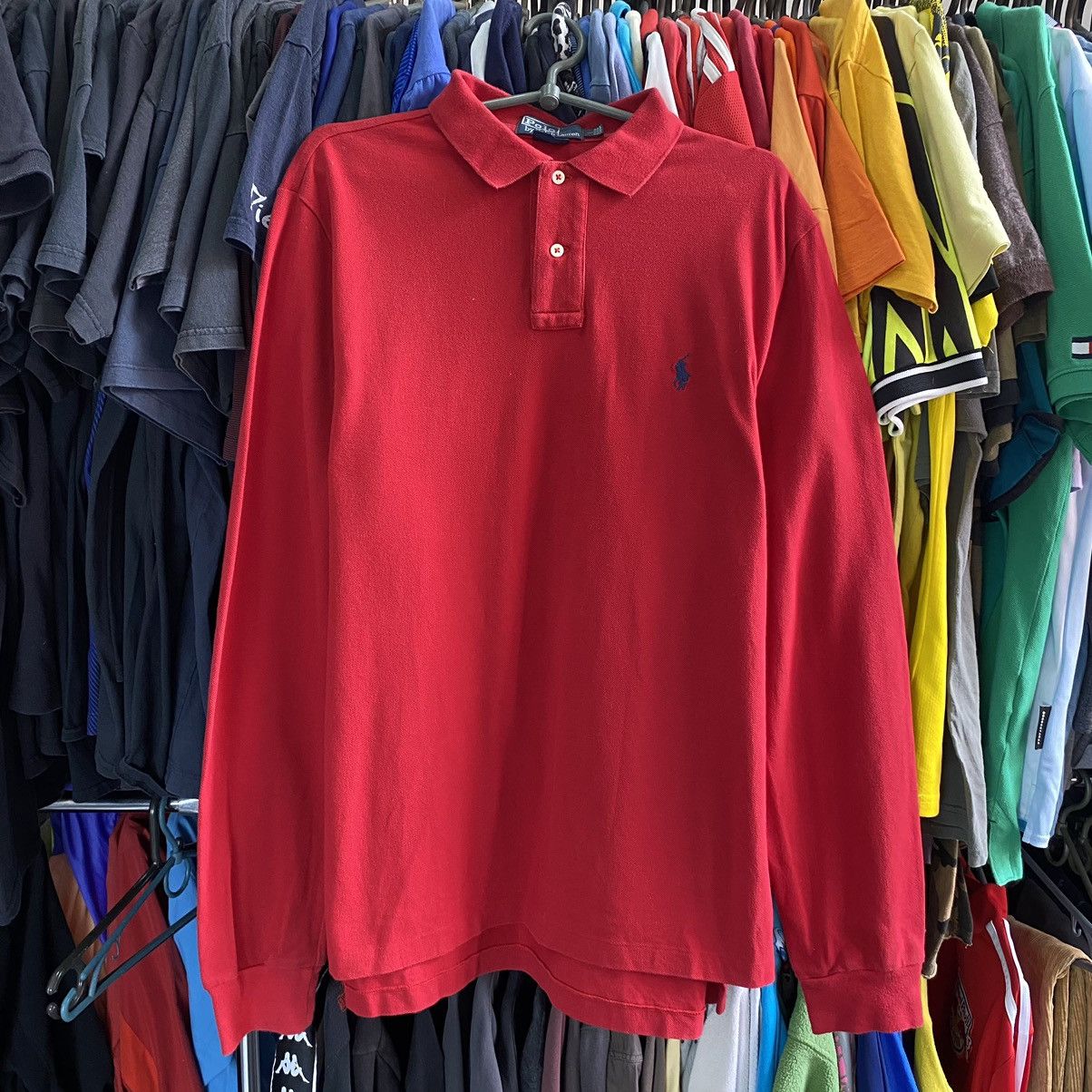 Vintage Vintage Polo Ralph Lauren Small logo basic Longsleeve polo Size US L / EU 52-54 / 3 - 1 Thumbnail