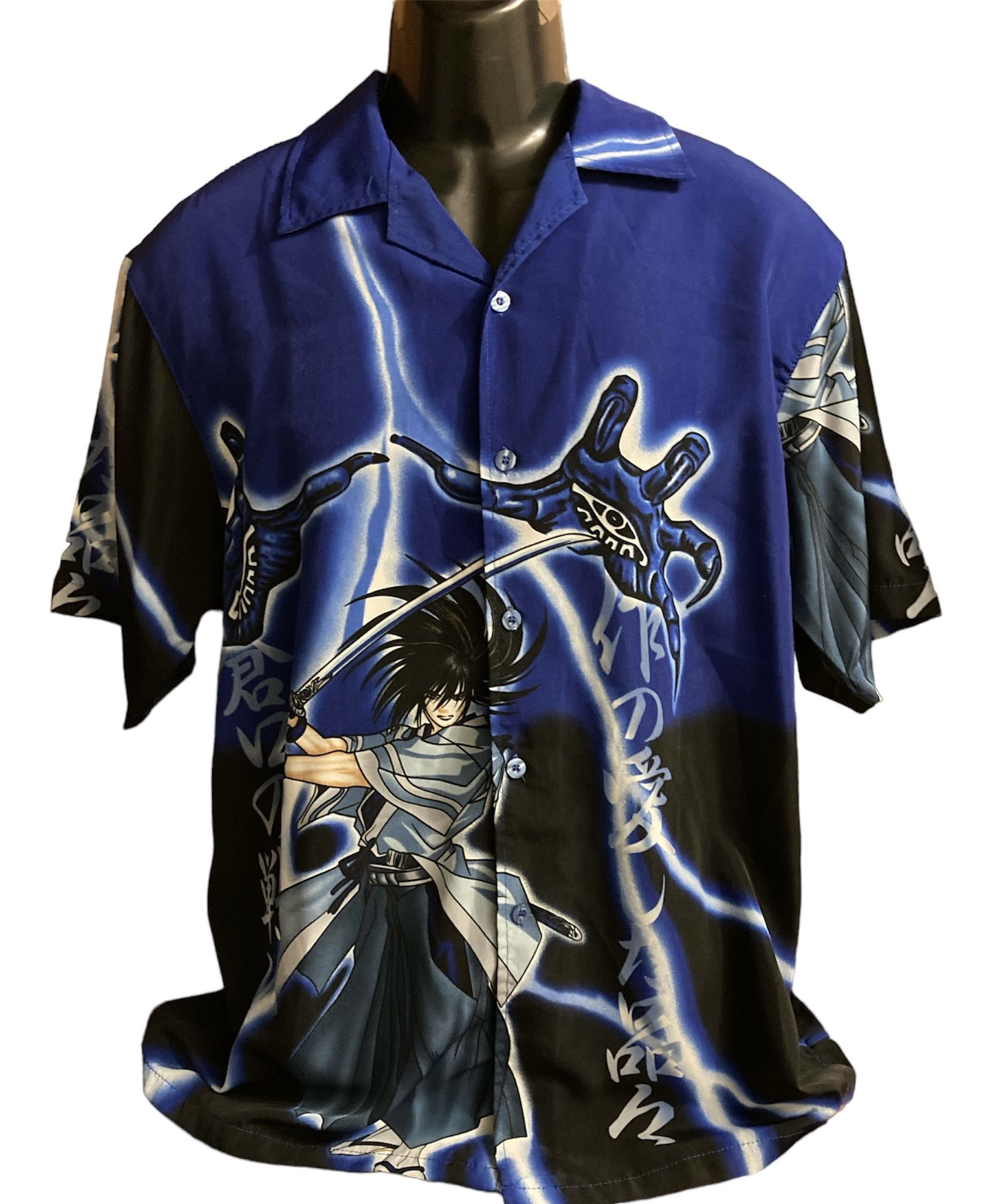 Anime × Japanese Brand × Vintage Y2K Dragon Ball Sagara Sanosuke Button Up Anime Samurai Size US L / EU 52-54 / 3 - 1 Thumbnail