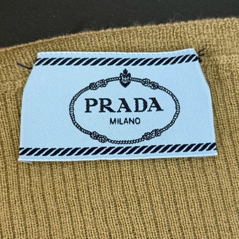 Prada Prada Camel classic logo wool sweater 2502-Nextarrow Size US XXS / EU 40 - 5 Thumbnail