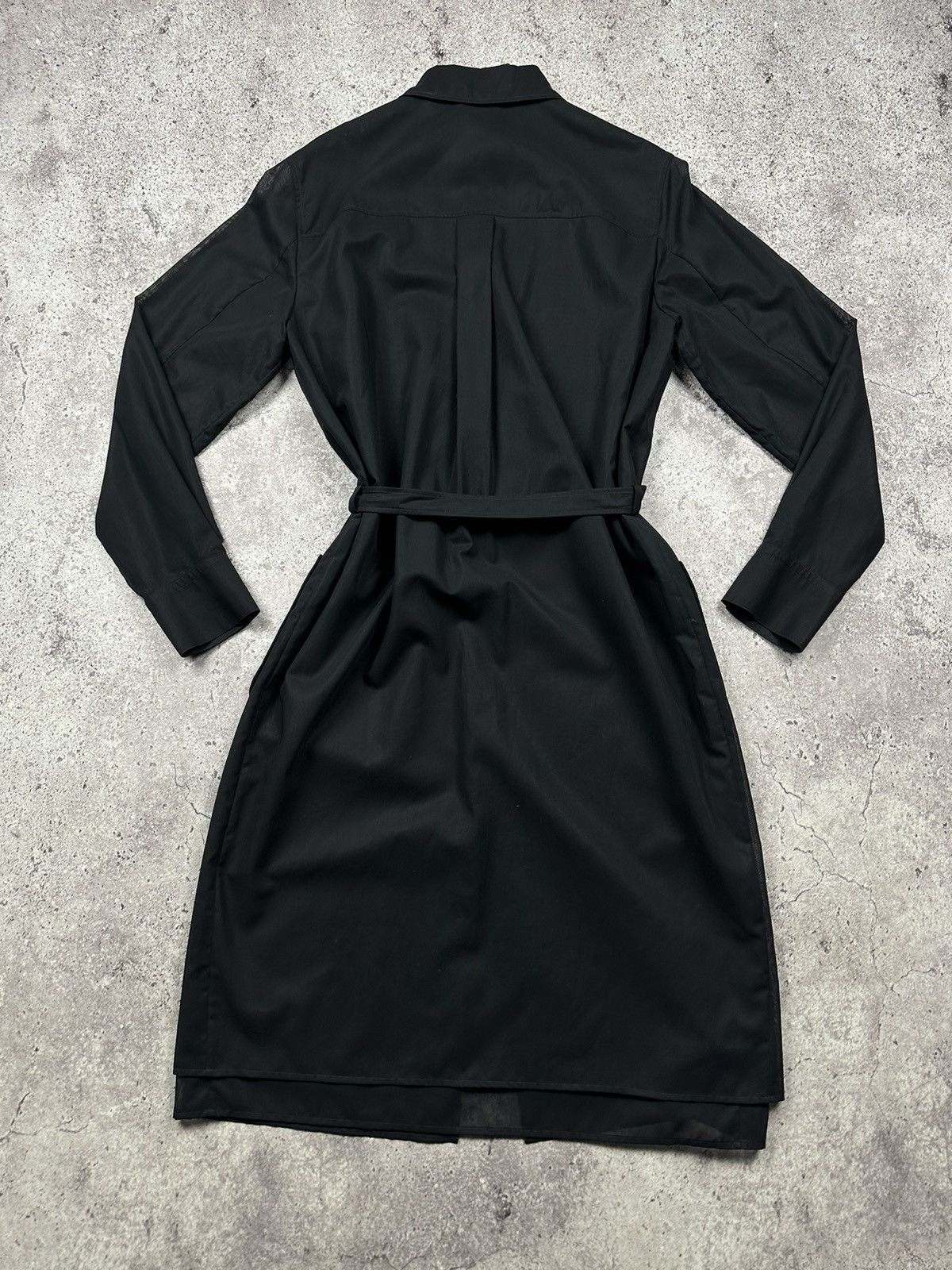 Hermes Vintage Hermès Paris Black Cotton Shirt Dress Belted Size M / US 6-8 / IT 42-44 - 13 Thumbnail