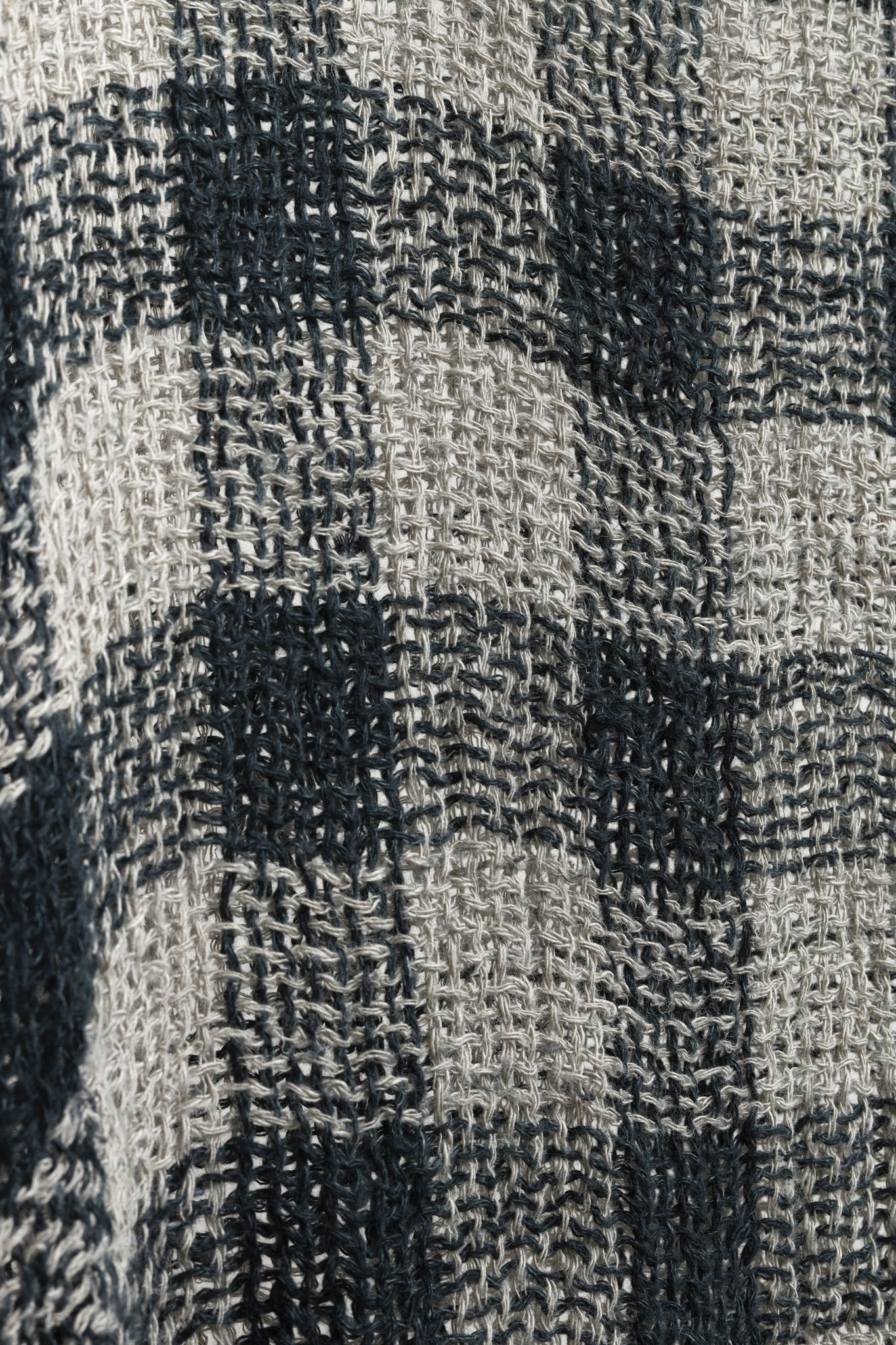 Other La Bottega di Brunella Loose Weave Green Check Linen Top Size ONE SIZE - 6 Thumbnail