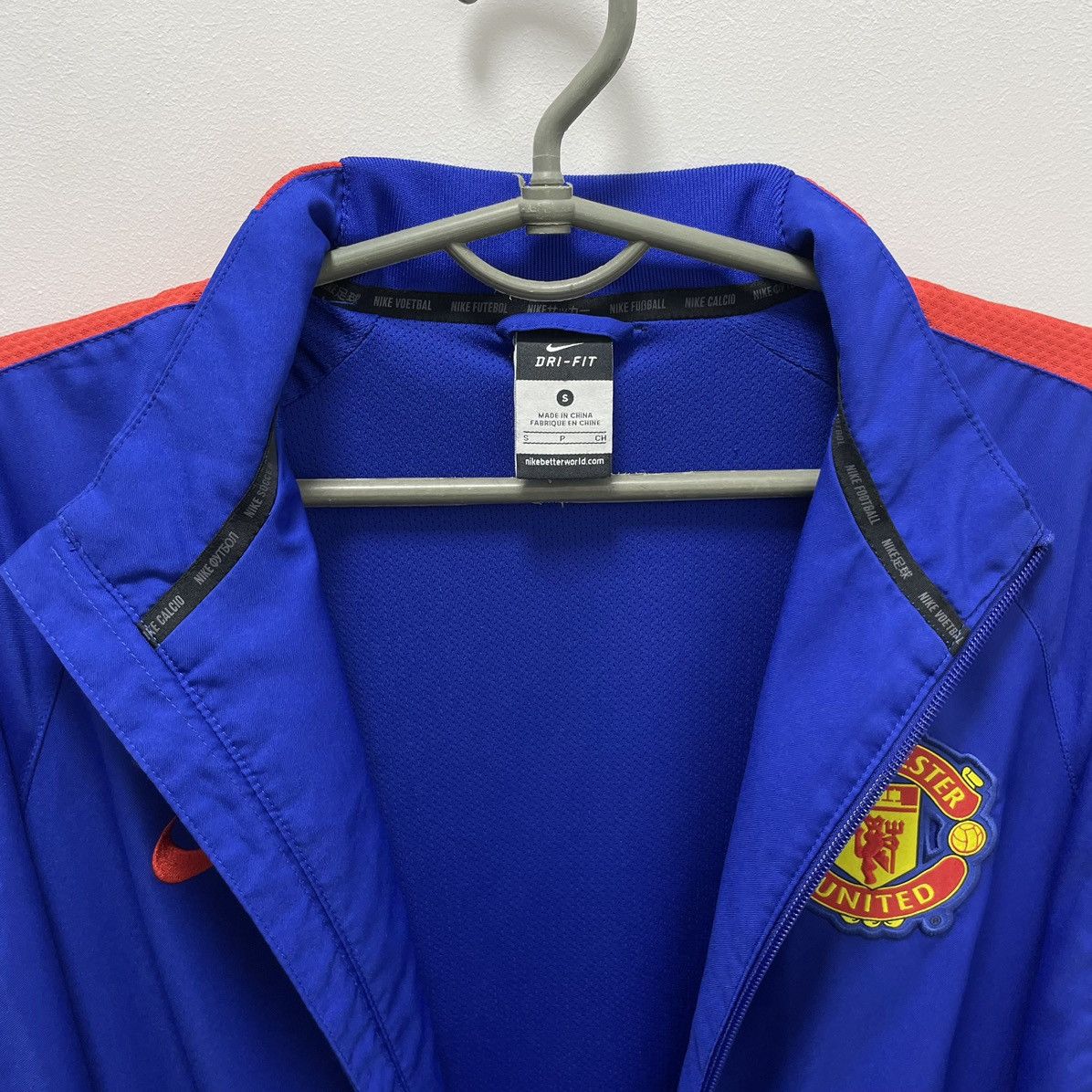 Nike Nike Manchester United Soccer Jacket Full Zip Track Jacket Size US S / EU 44-46 / 1 - 9 Thumbnail