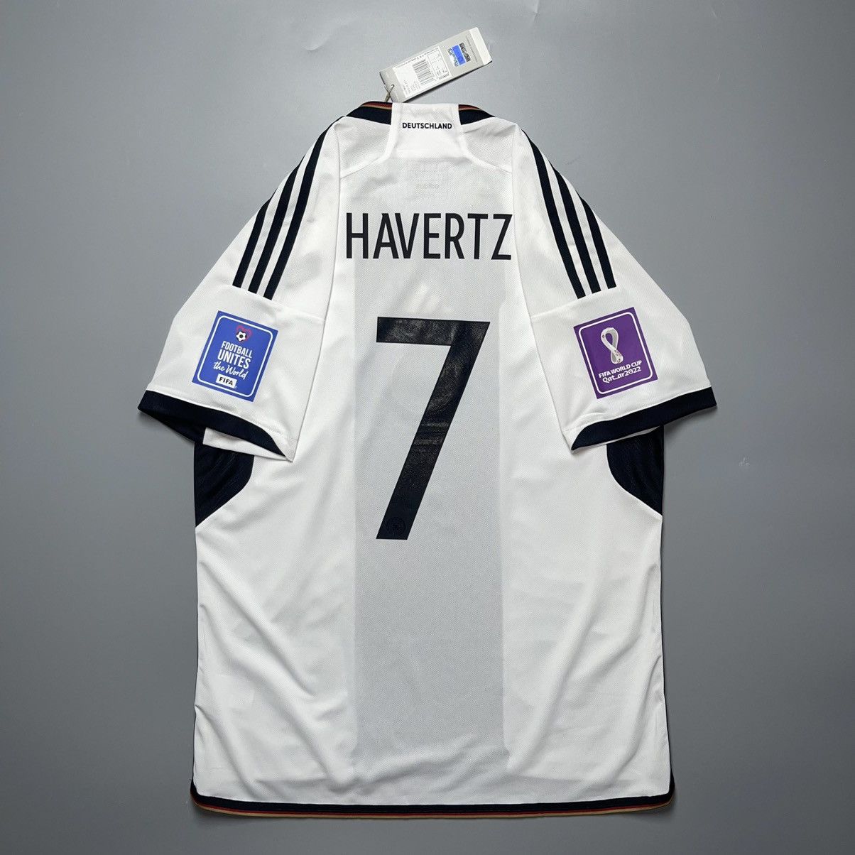 Adidas GERMANY ADIDAS 2022 WORLD CUP SOCCER HOME JERSEY #7 HAVERTZ Size US L / EU 52-54 / 3 - 1 Thumbnail