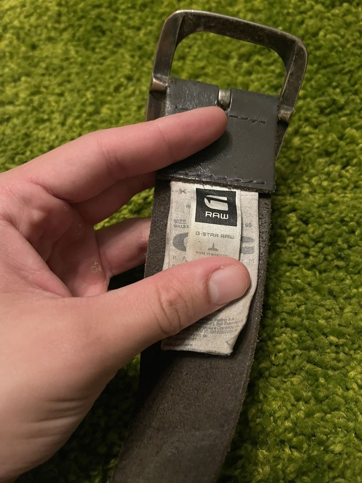 G-Star × Genuine Leather G-Star RAW real leather logo belt Size 36 - 5 Thumbnail