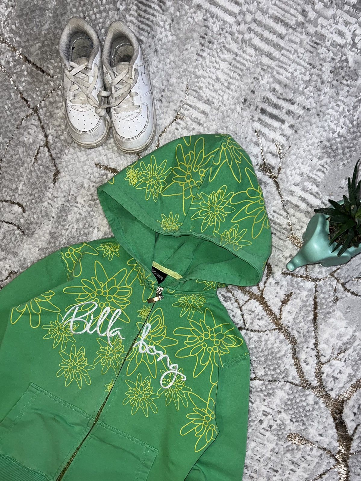 Billabong × Vintage BILLABONG 🌼 CRAZY VINTAGE ZIP HOODIE BIG LOGO Y2K SWAG Size US S / EU 44-46 / 1 - 4 Thumbnail